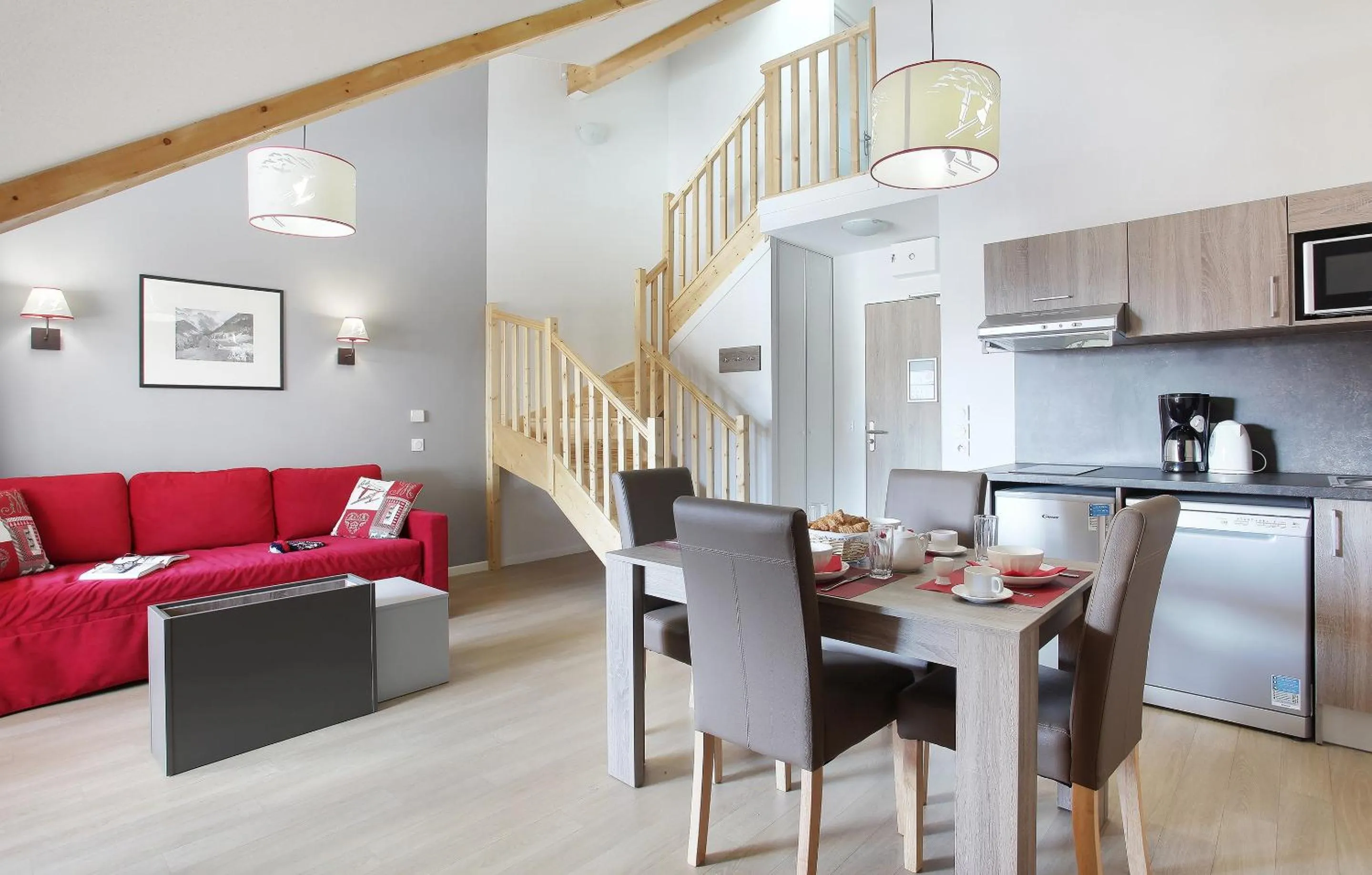 Kitchen or kitchenette in Résidence Odalys Aquisana