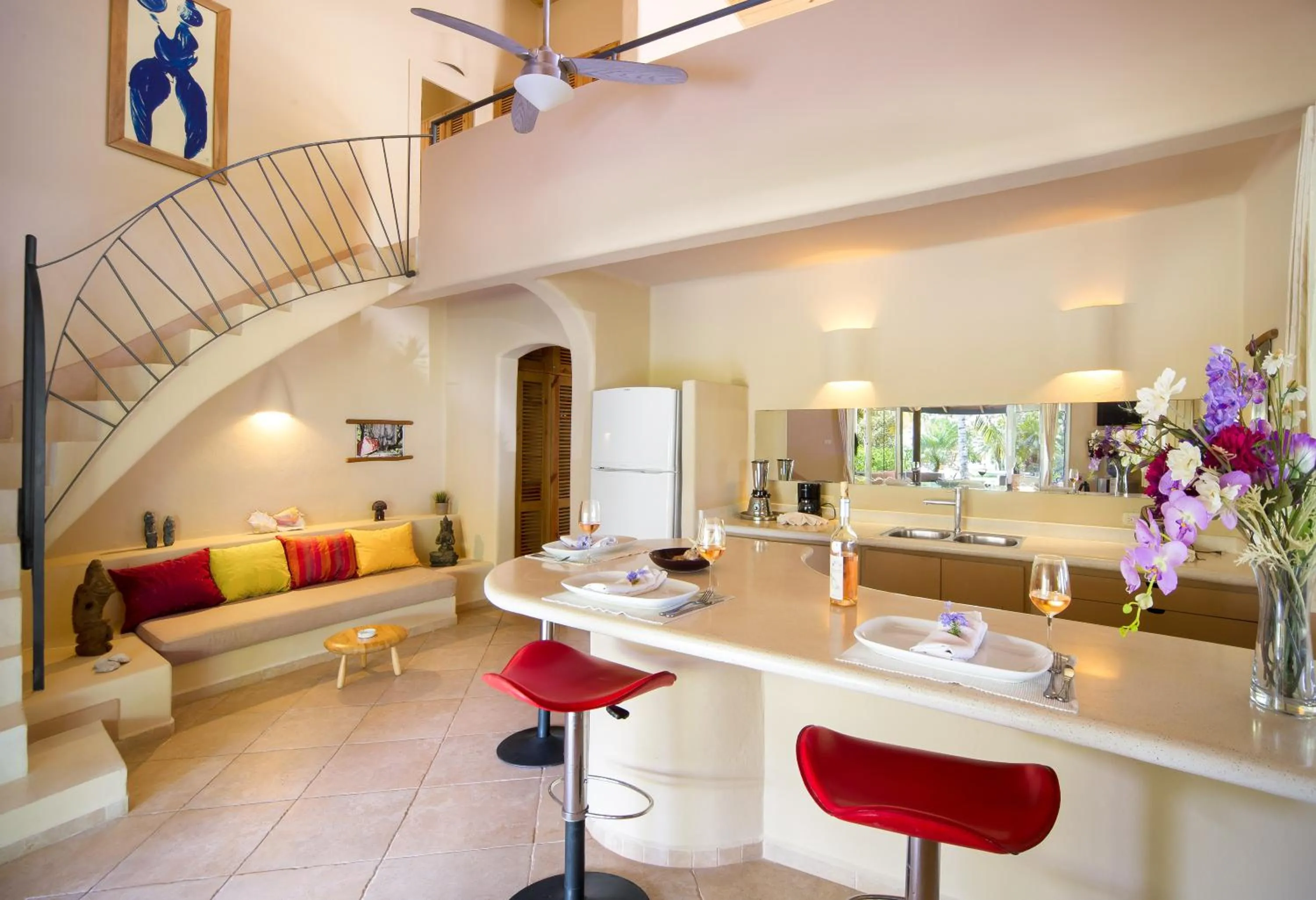 Kitchen or kitchenette in Hotel Alisei