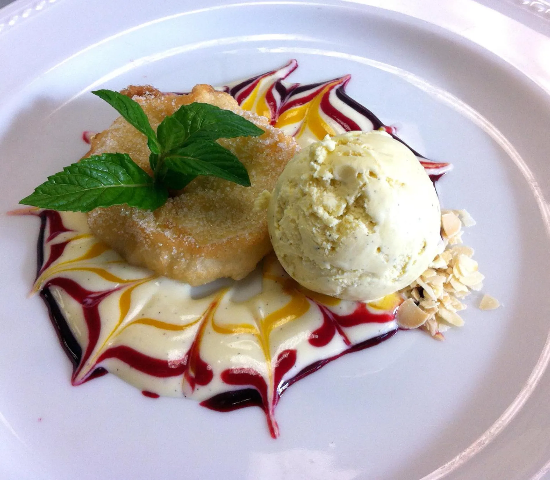 Food close-up in RomanticHOTEL Goldener Karpfen