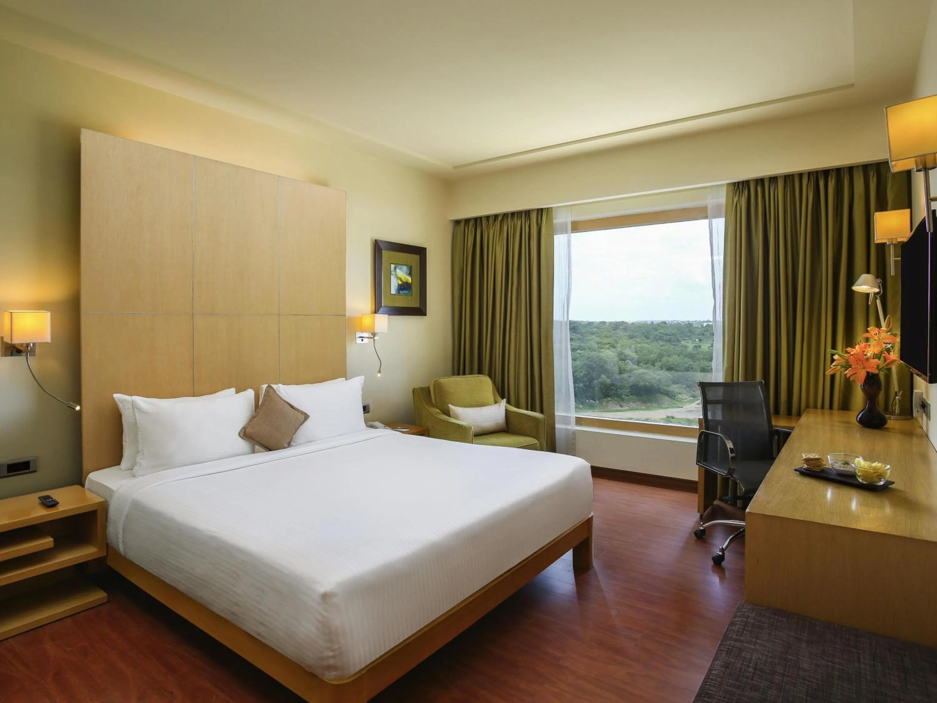 Bedroom, Bed in Novotel Hyderabad Airport