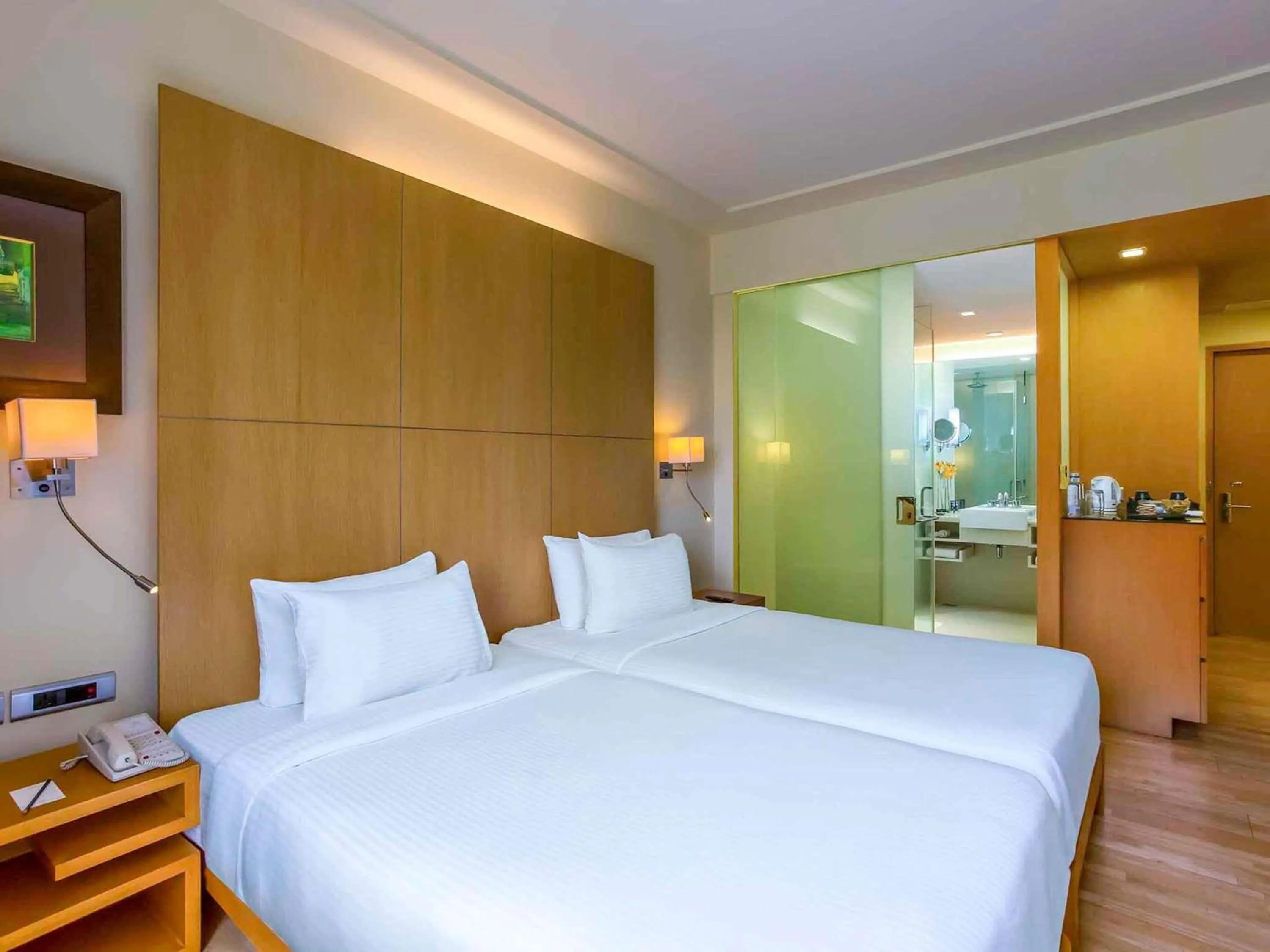 Bedroom, Bed in Novotel Hyderabad Airport