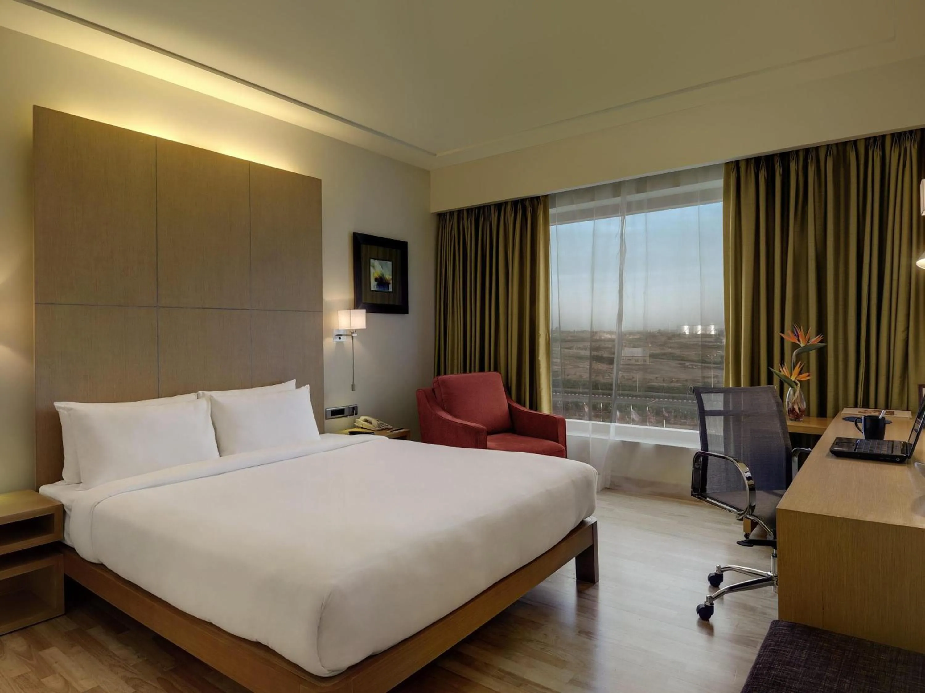Bedroom, Bed in Novotel Hyderabad Airport