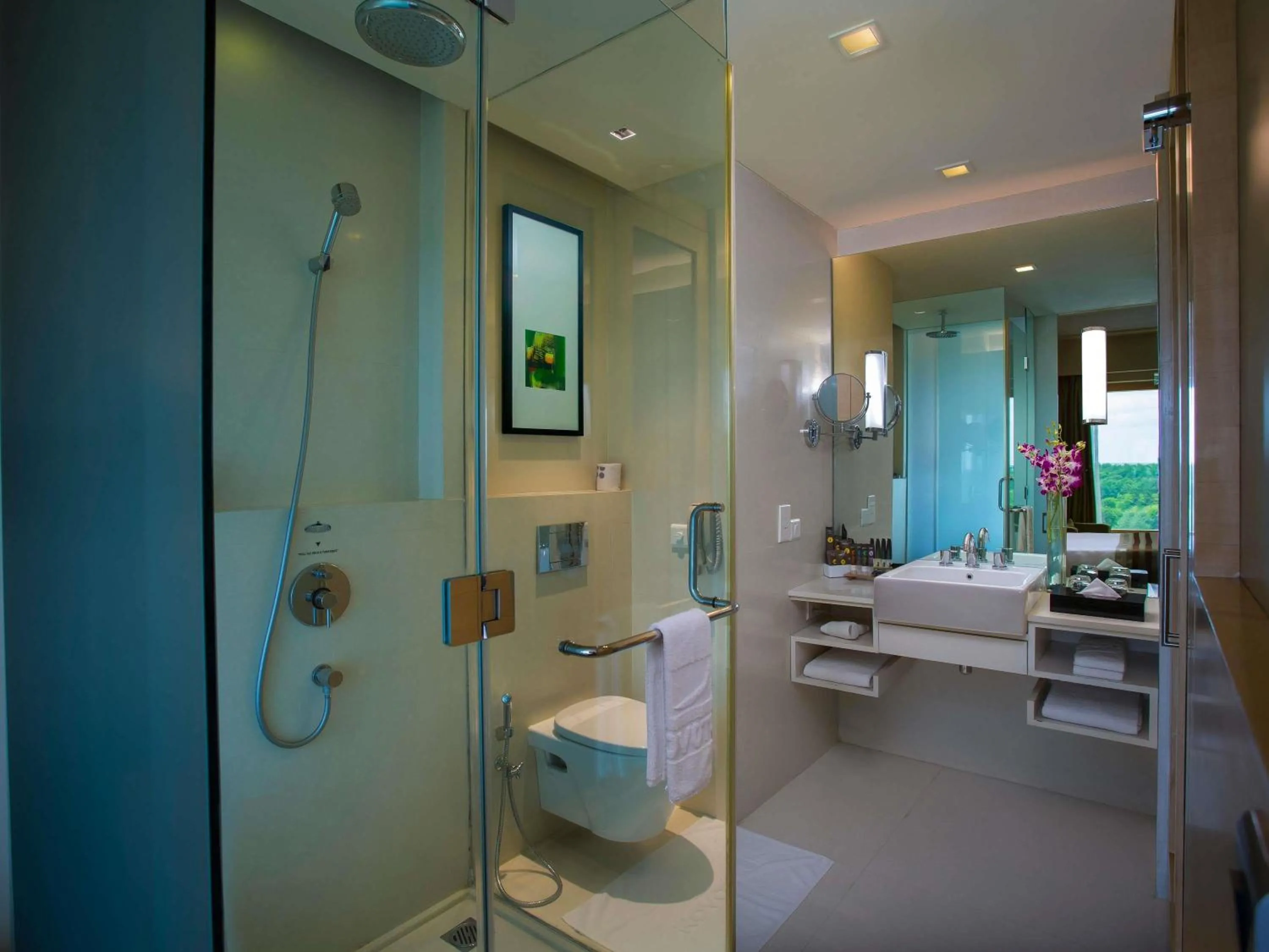 Bedroom in Novotel Hyderabad Airport