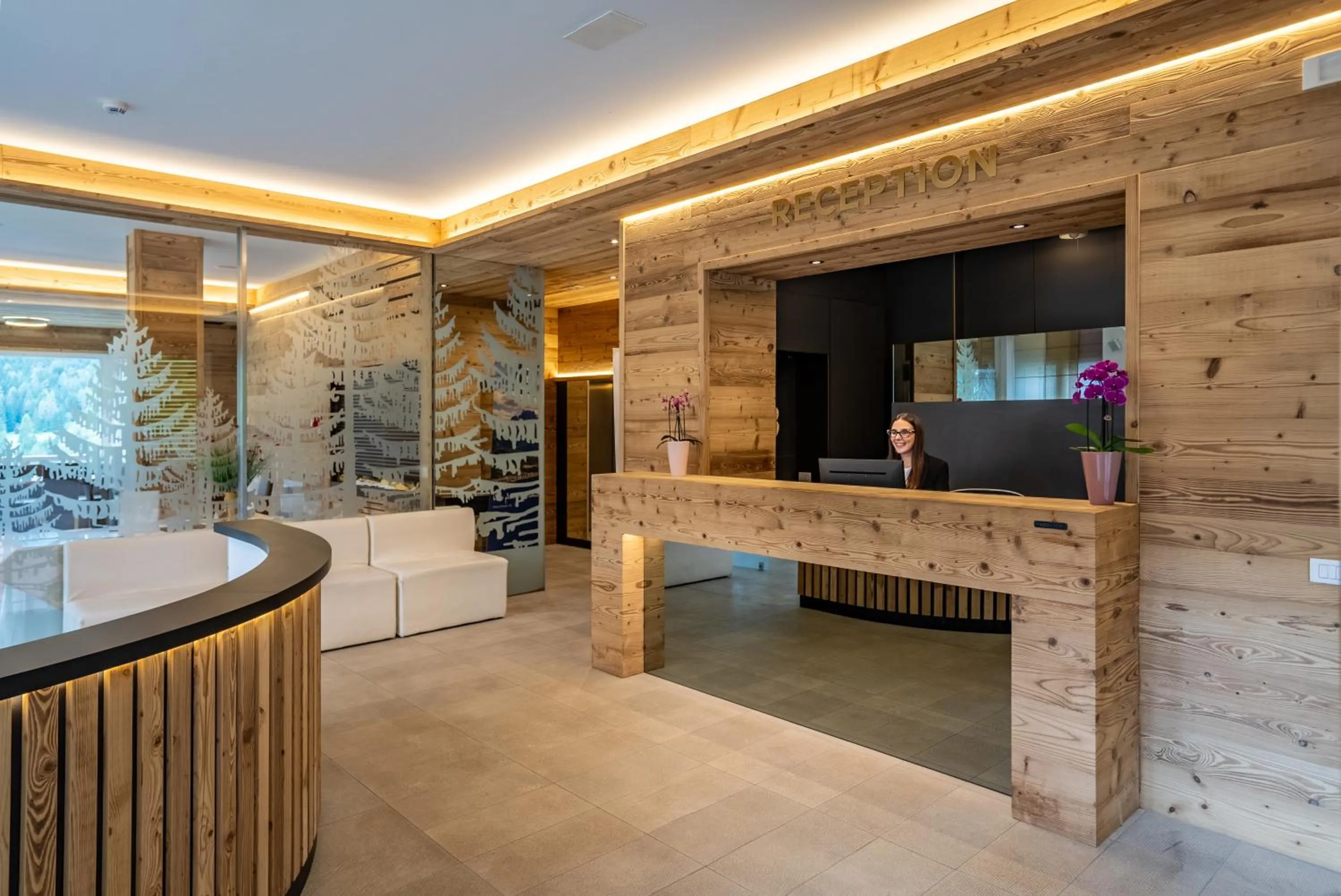 Lobby or reception in TH Cadore - Hotel Antelao