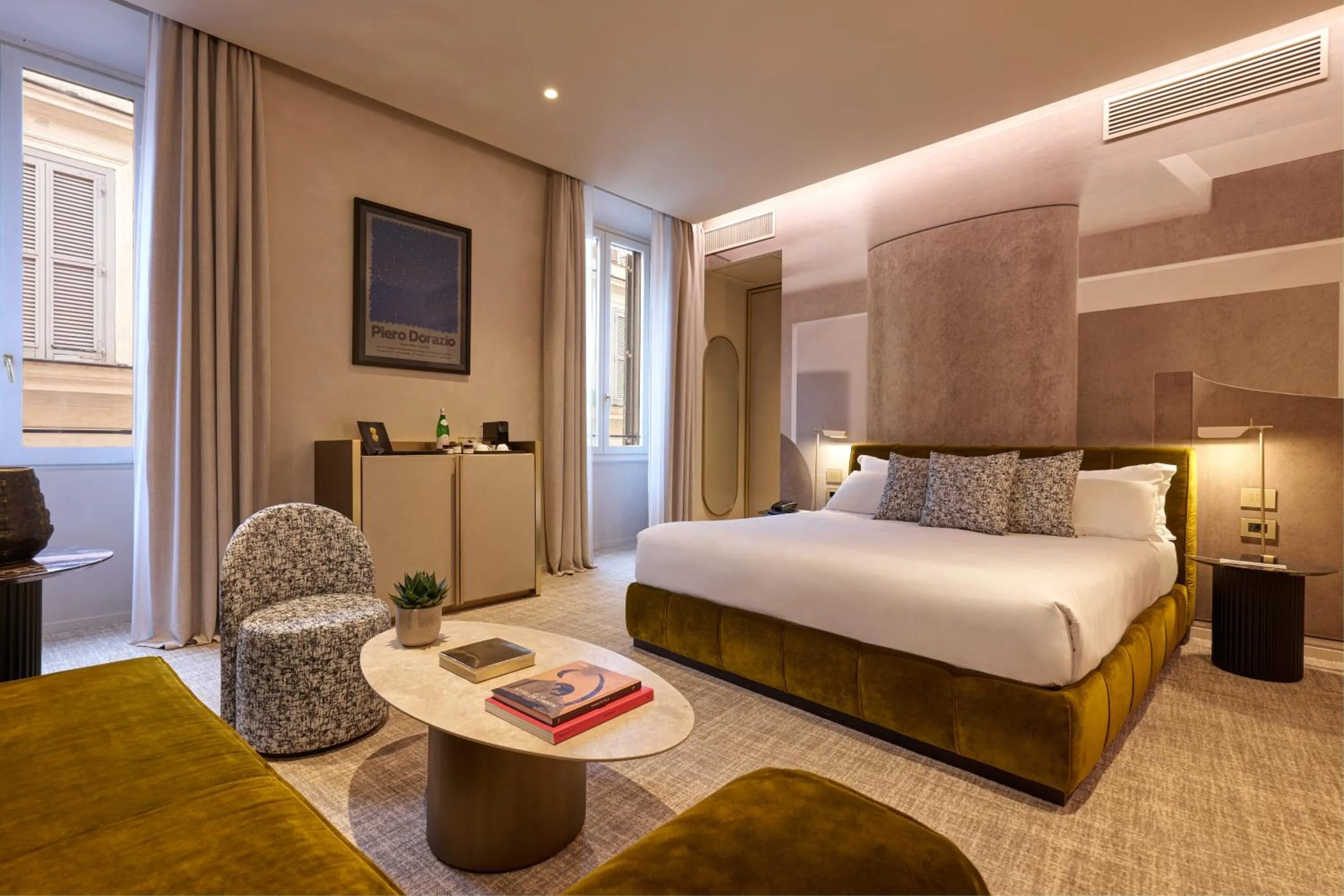 Bedroom, Bed in Borghese Contemporary Hotel