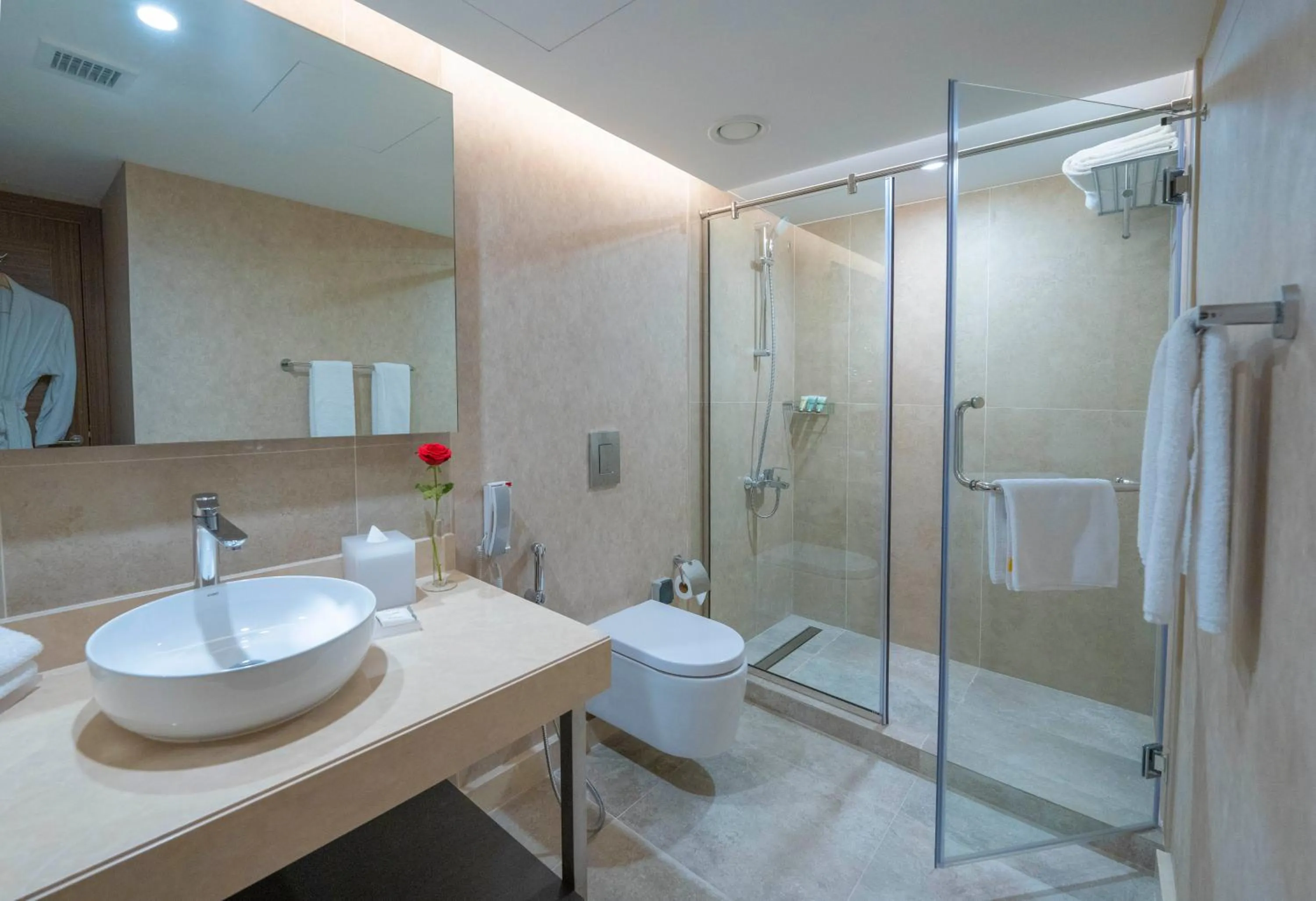 Shower in Hyatt Regency Galleria Residence Dubai
