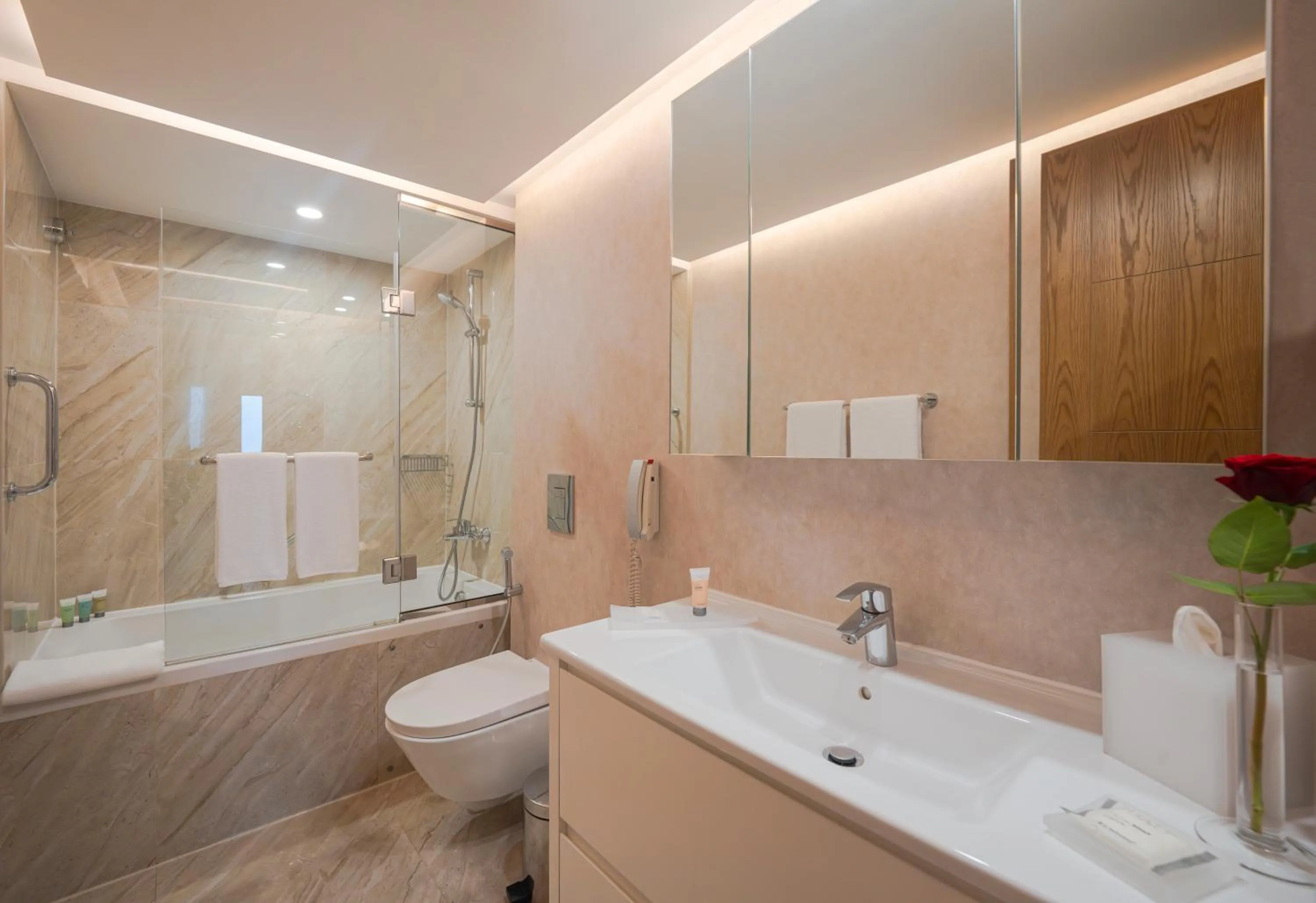 Shower in Hyatt Regency Galleria Residence Dubai