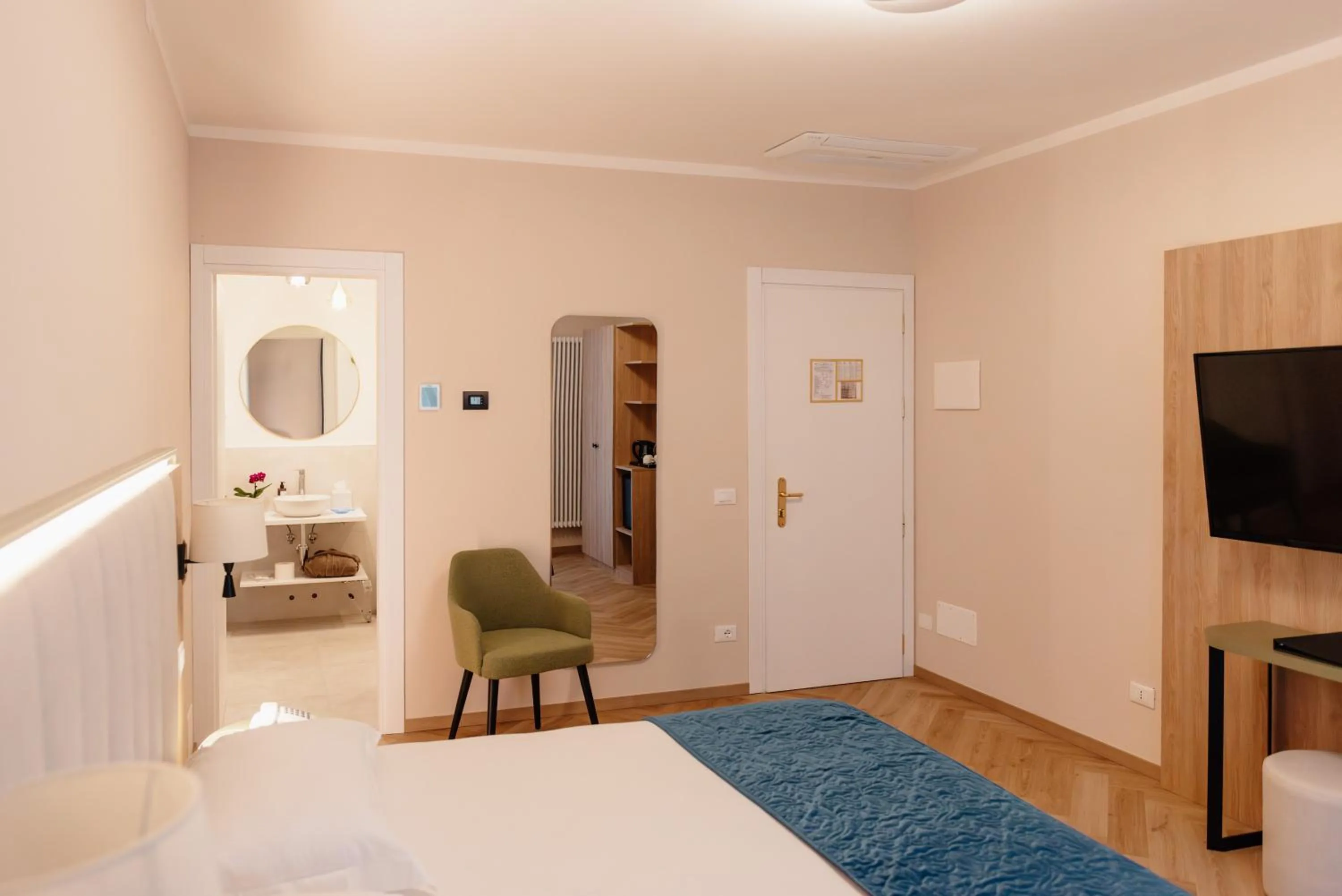 Bed in Hotel Due Palme