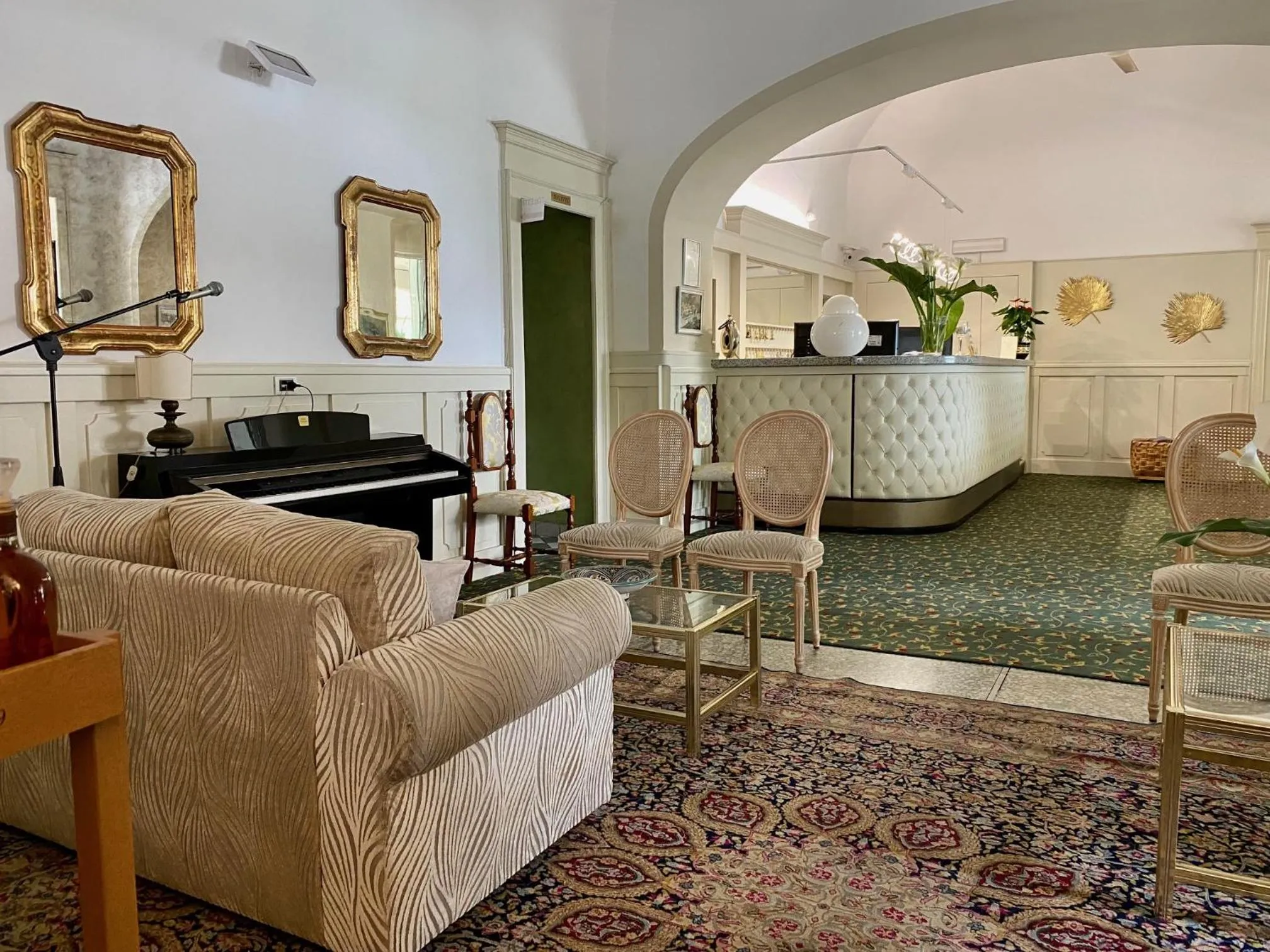 Lobby or reception in Hotel Due Palme