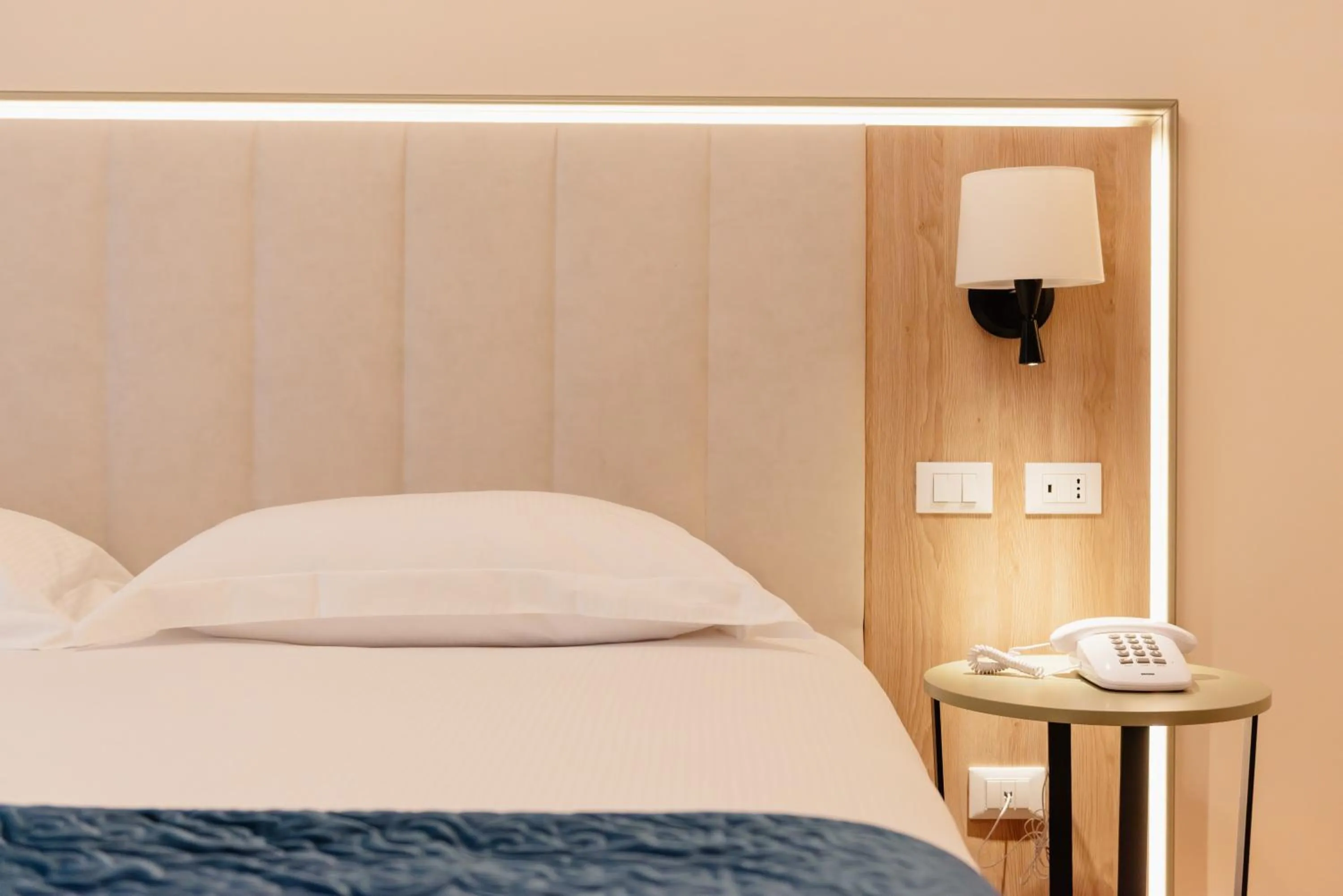 Bed in Hotel Due Palme