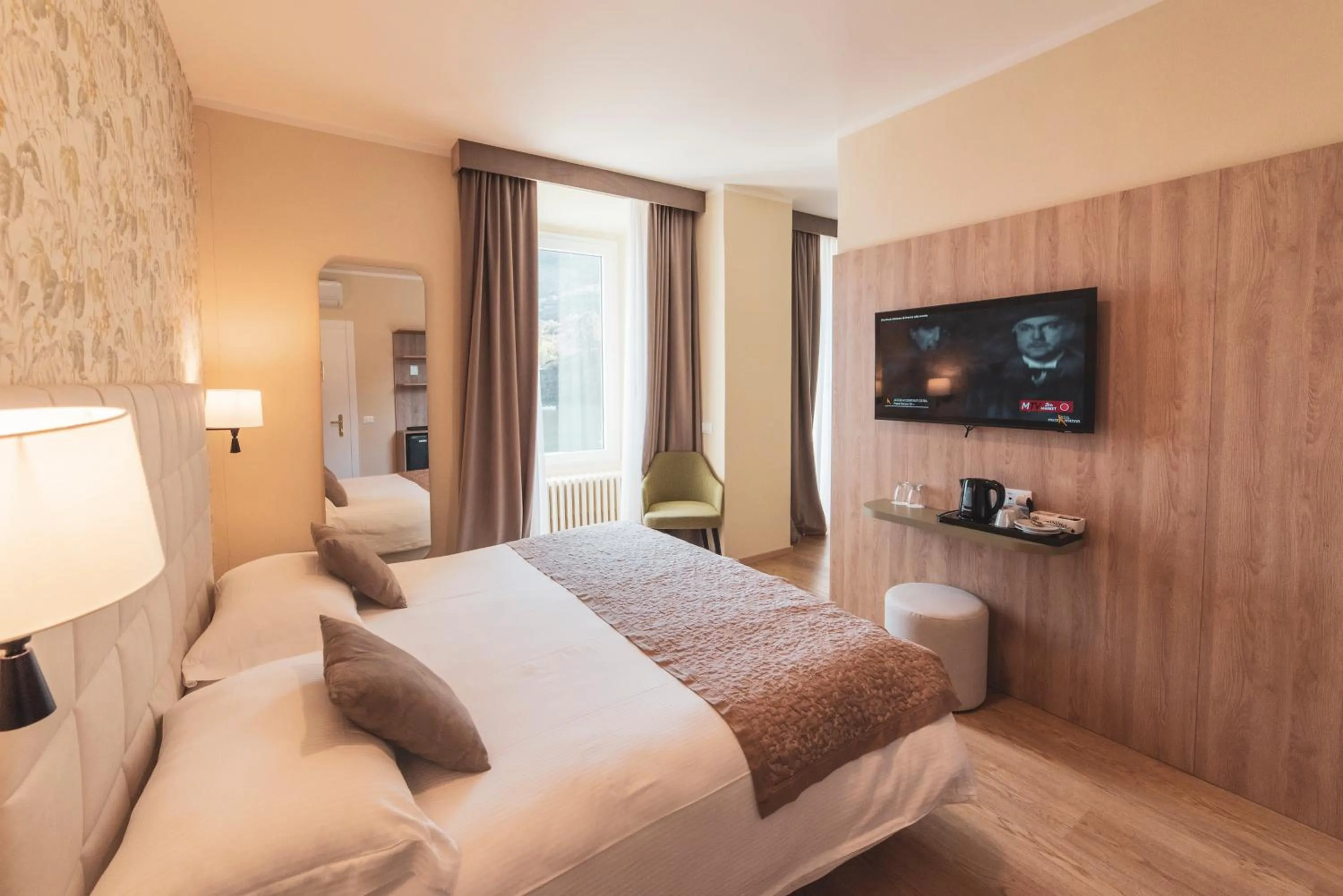 Bed in Hotel Due Palme