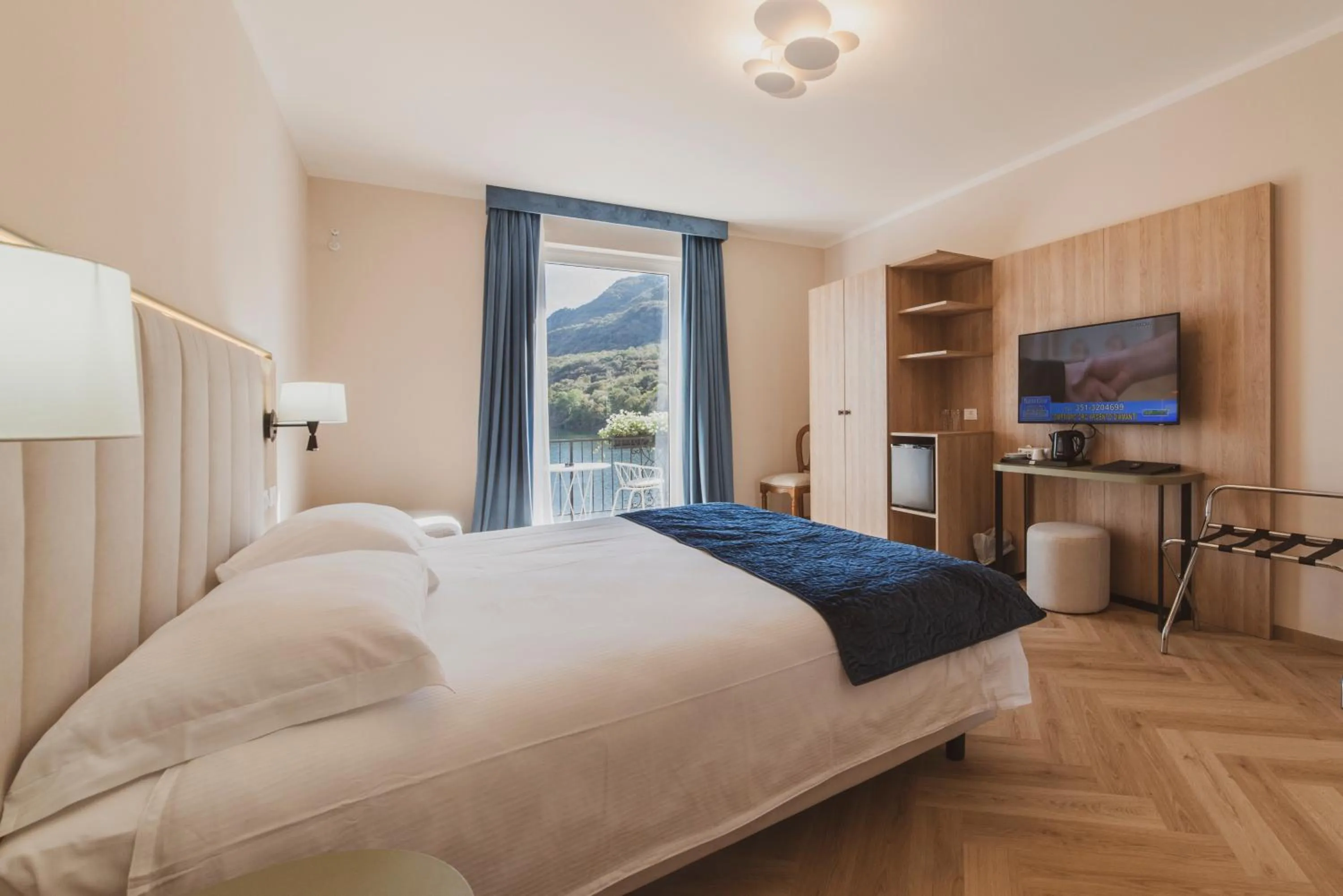 Bed in Hotel Due Palme