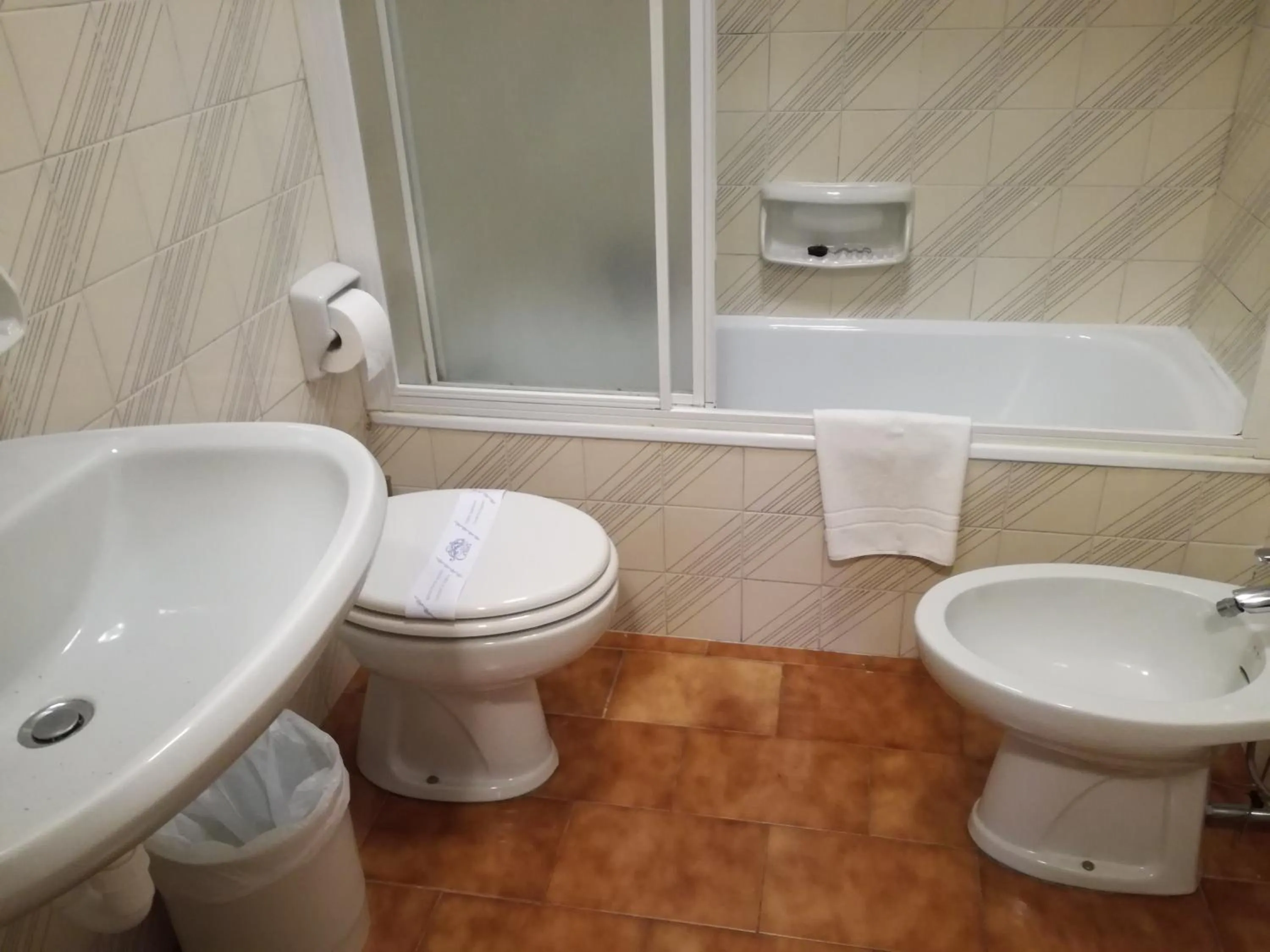 Bathroom in Hotel Due Palme