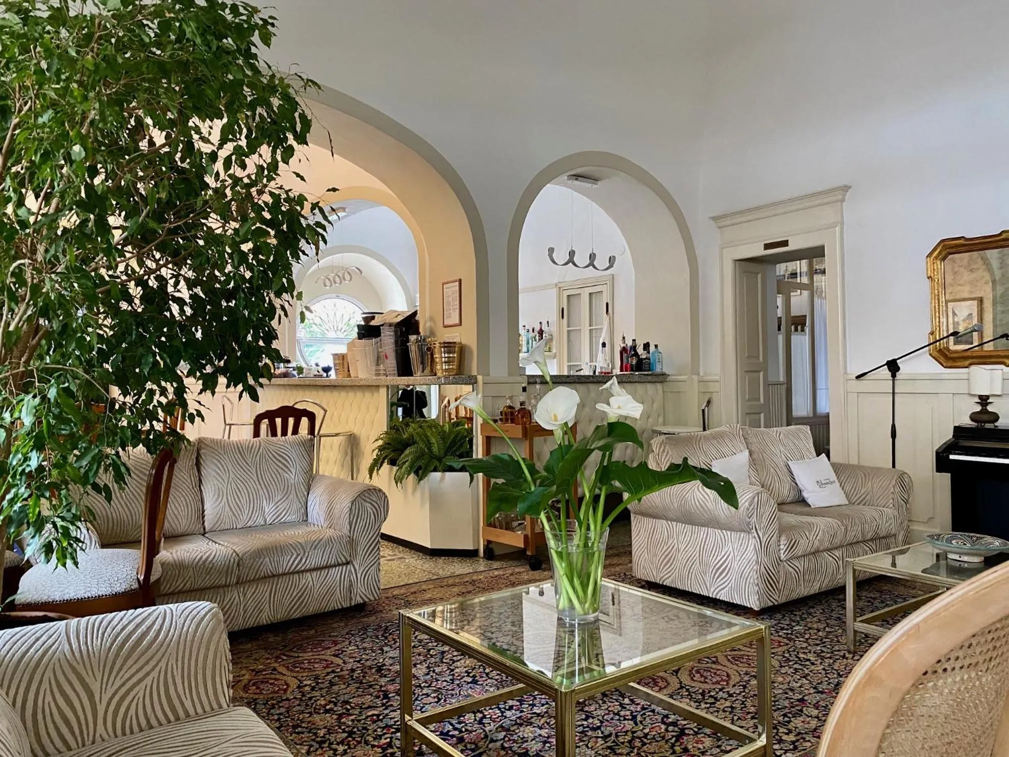 Communal lounge/ TV room in Hotel Due Palme