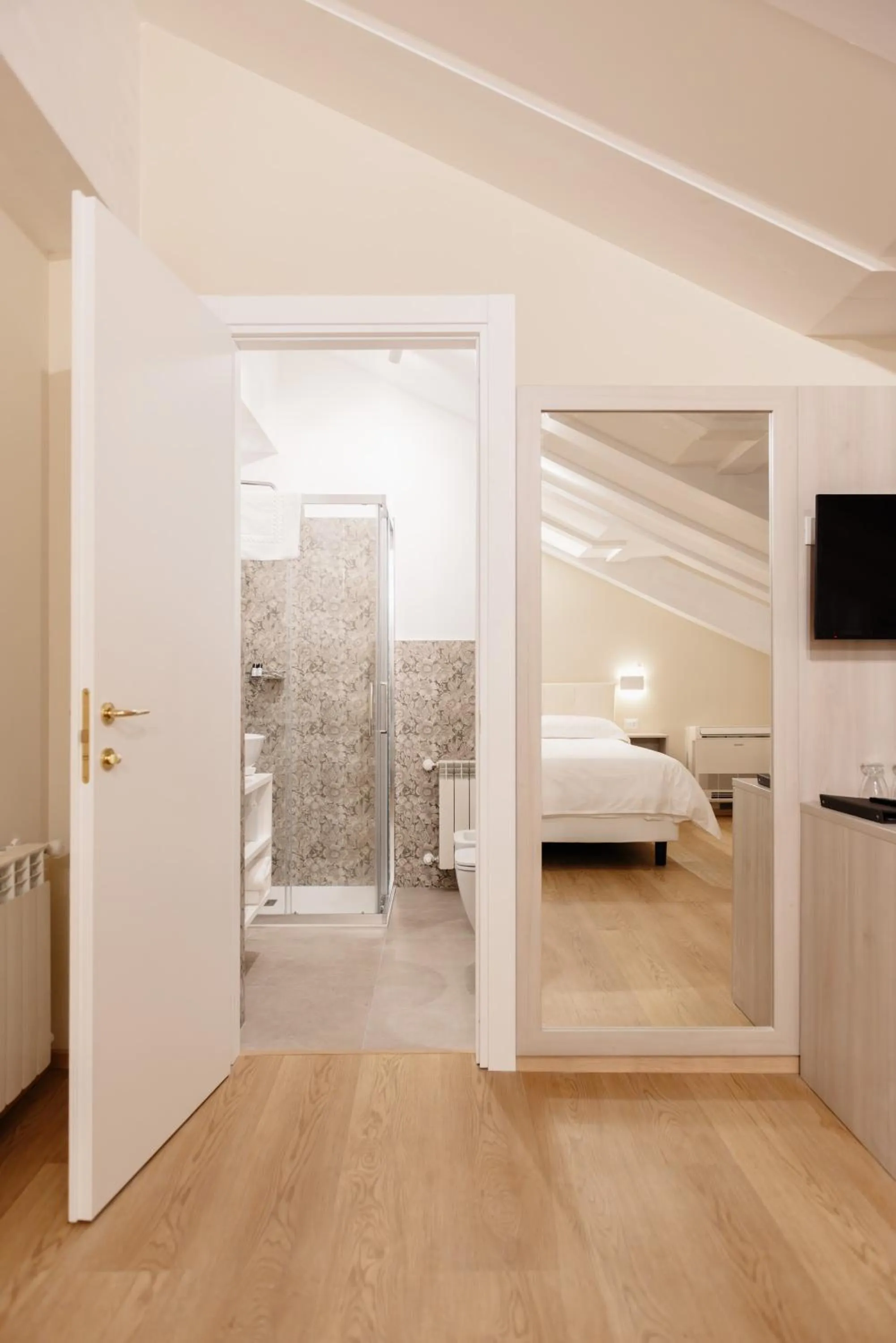 Bed in Hotel Due Palme