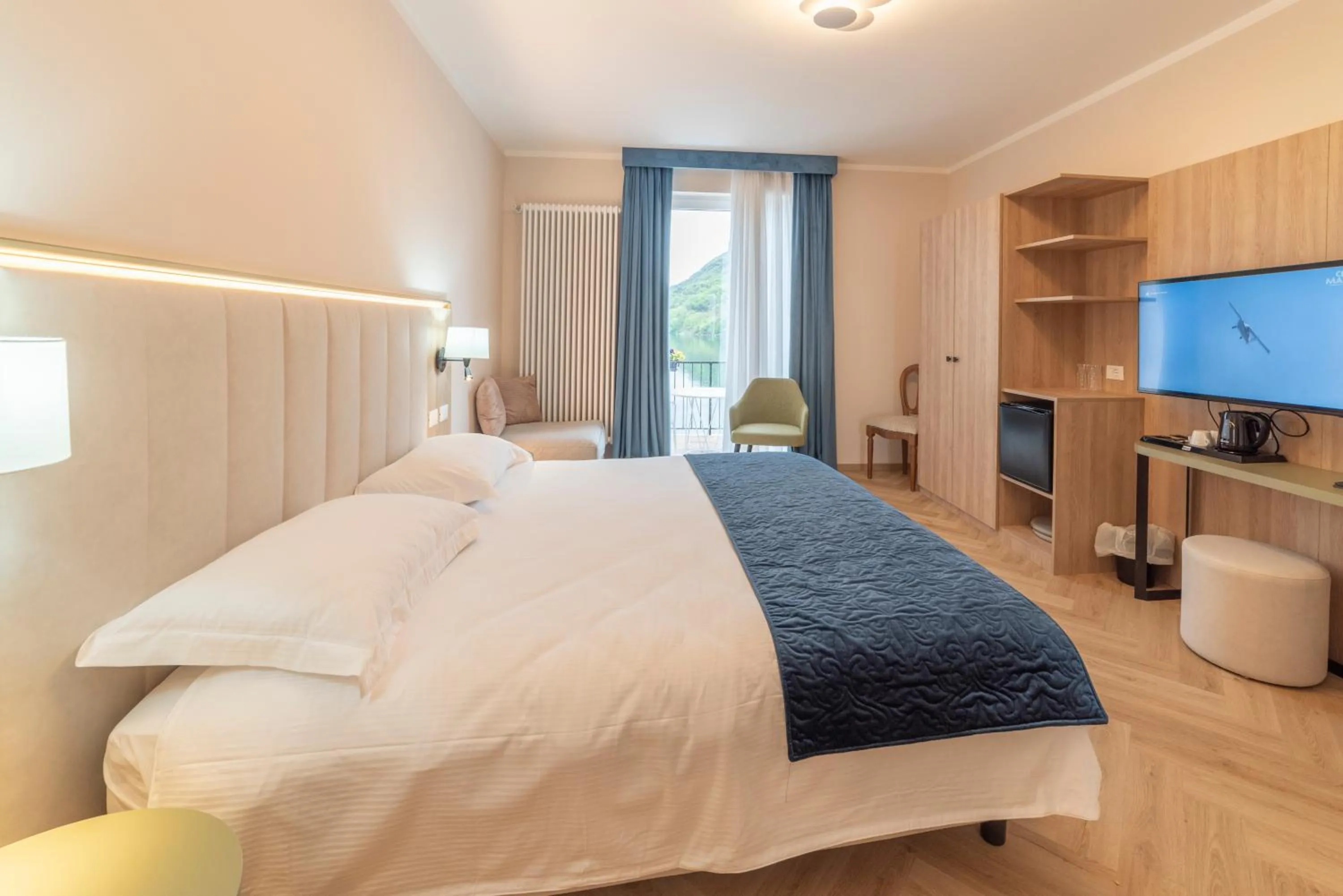 Bed in Hotel Due Palme