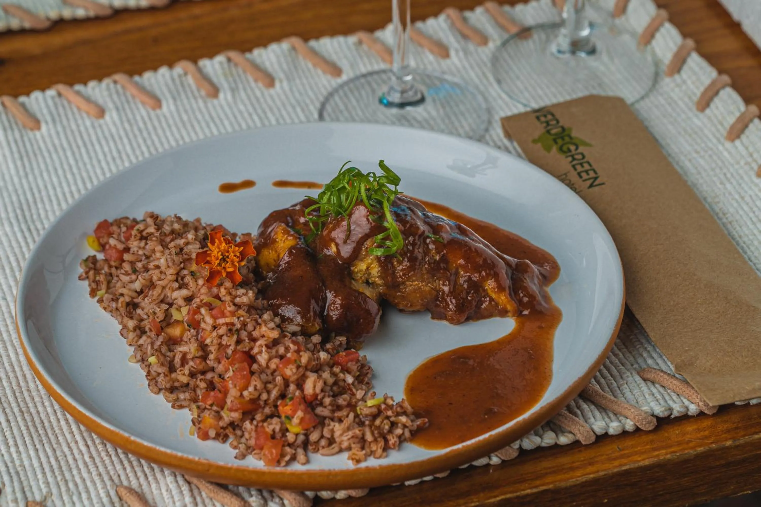 Food in Verdegreen Hotel