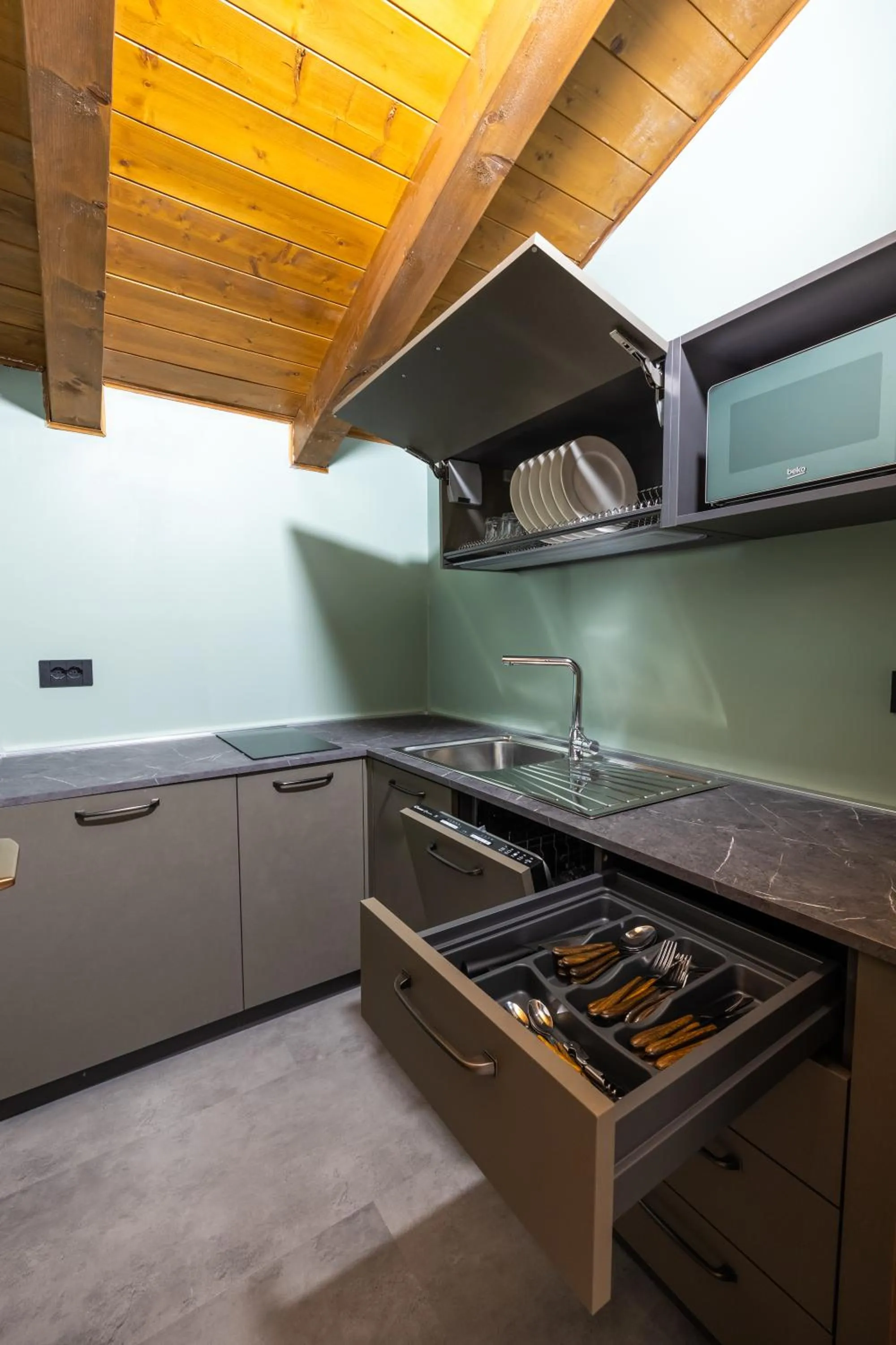 Kitchen or kitchenette in Hotel Villaggio Nevada