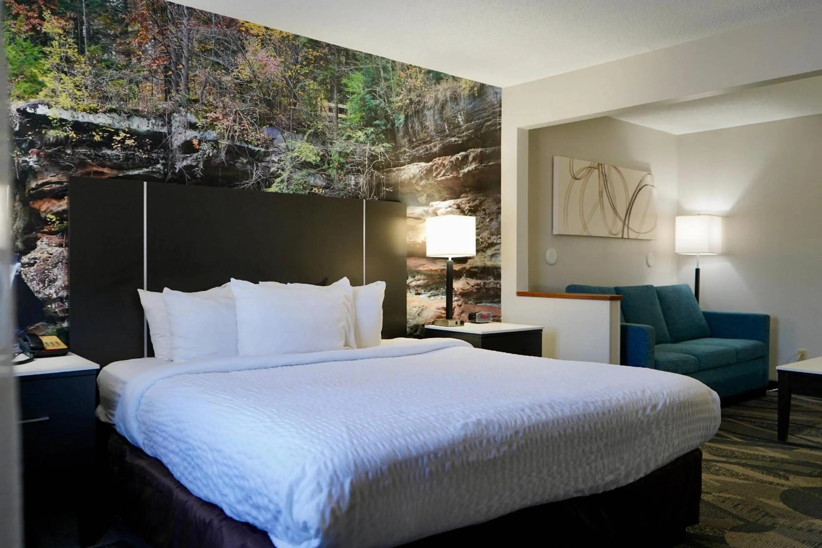 Bedroom, Bed in Clarion Inn Fairborn - Dayton near Wright Patterson