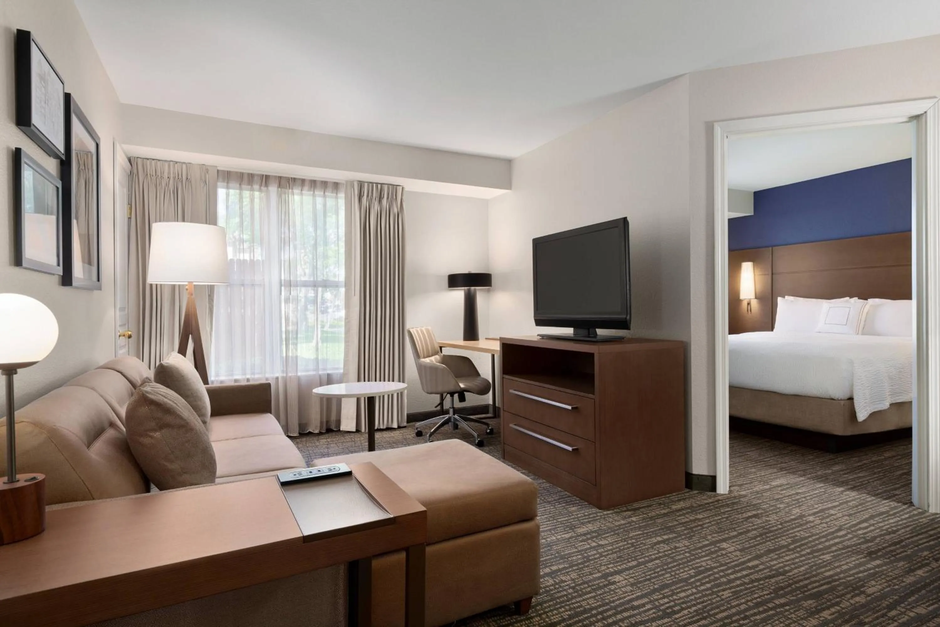 Living room, Bed in Residence Inn by Marriott Palmdale Lancaster