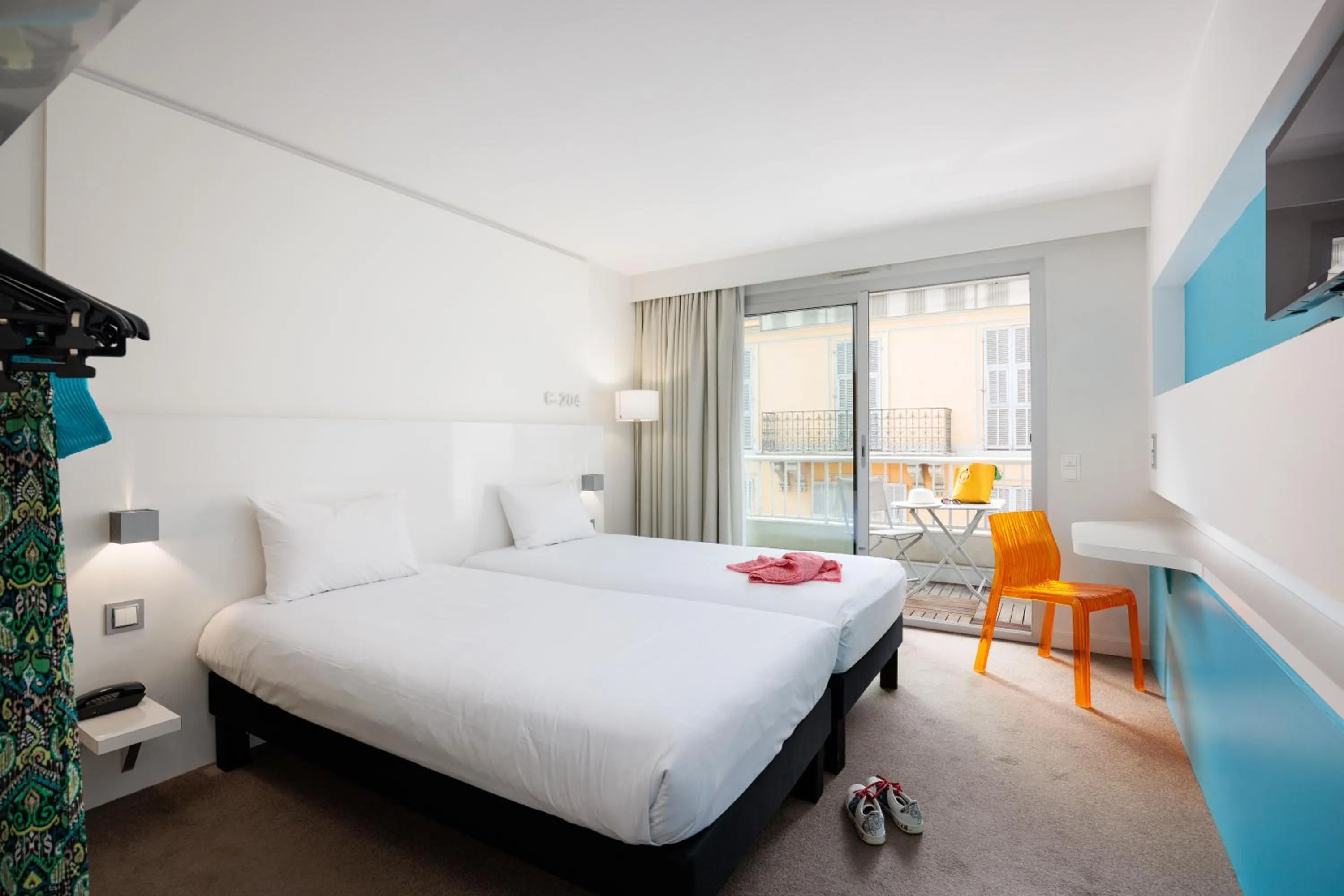 Bed in Ibis Styles Menton Centre