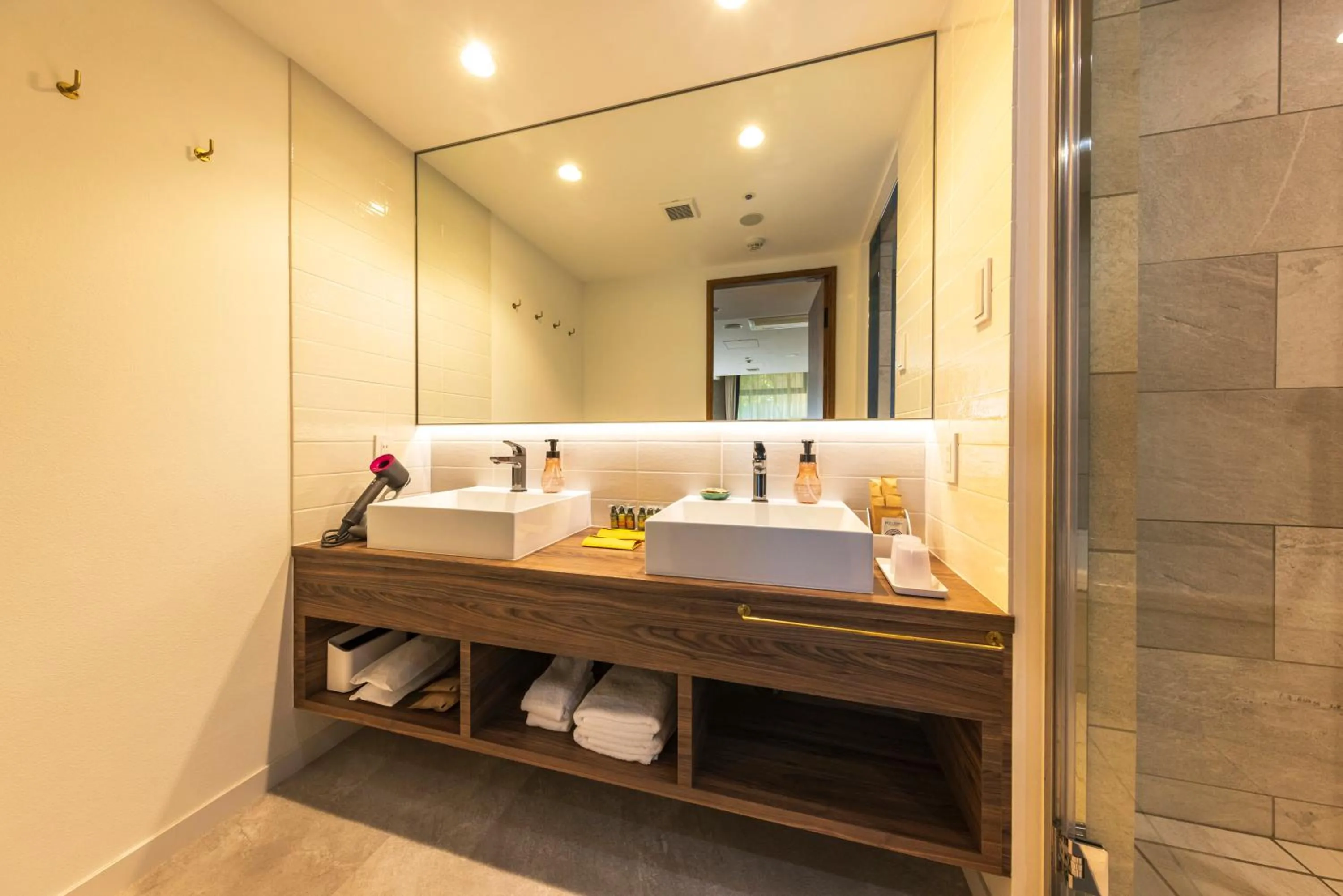 Bathroom, Bed in WeBase KAMAKURA