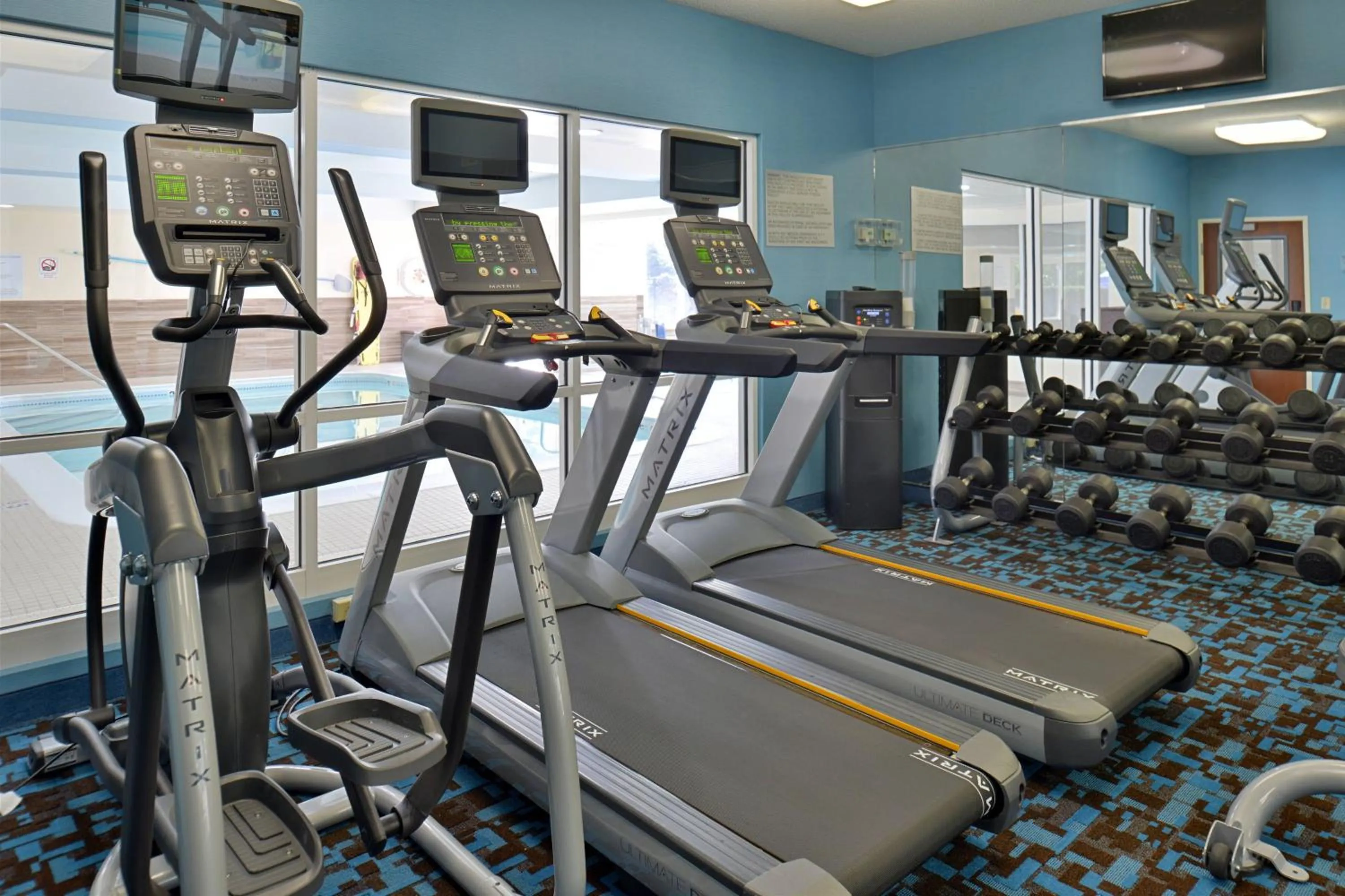 Fitness centre/facilities in Fairfield Inn & Suites Louisville North