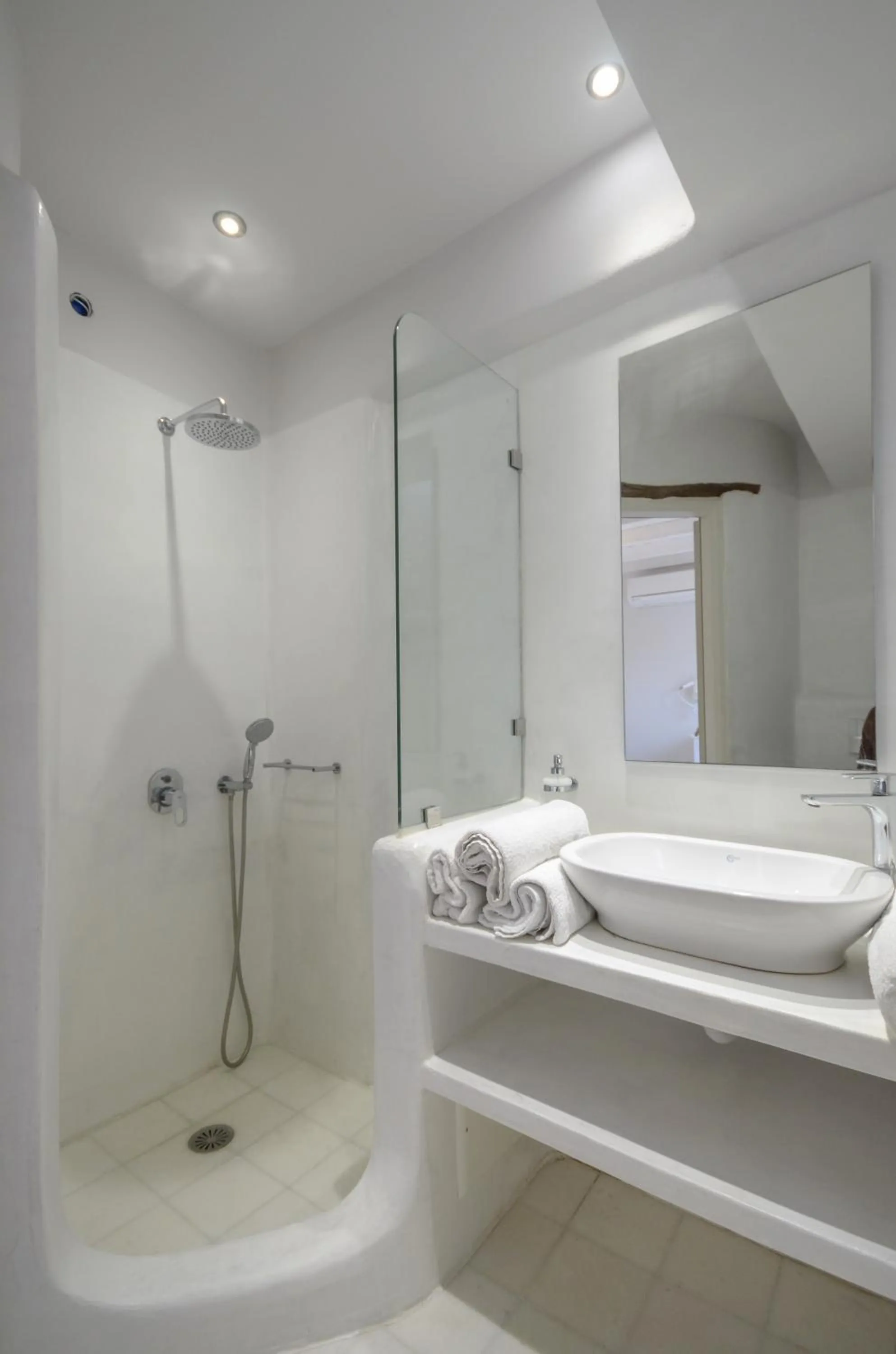 Shower in Naxian Queen Luxury Villas & Suites