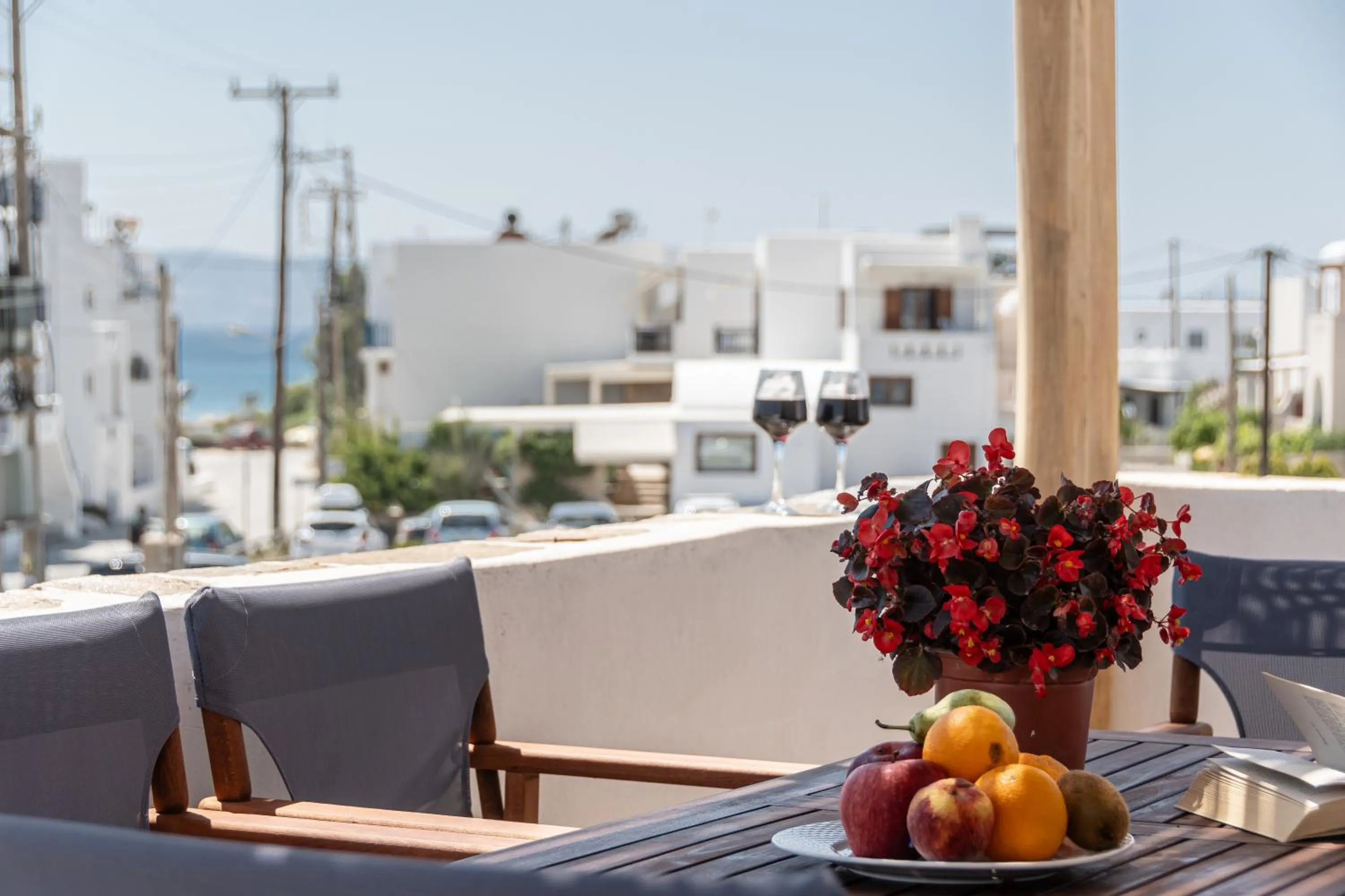 Balcony/Terrace in Naxian Queen Luxury Villas & Suites
