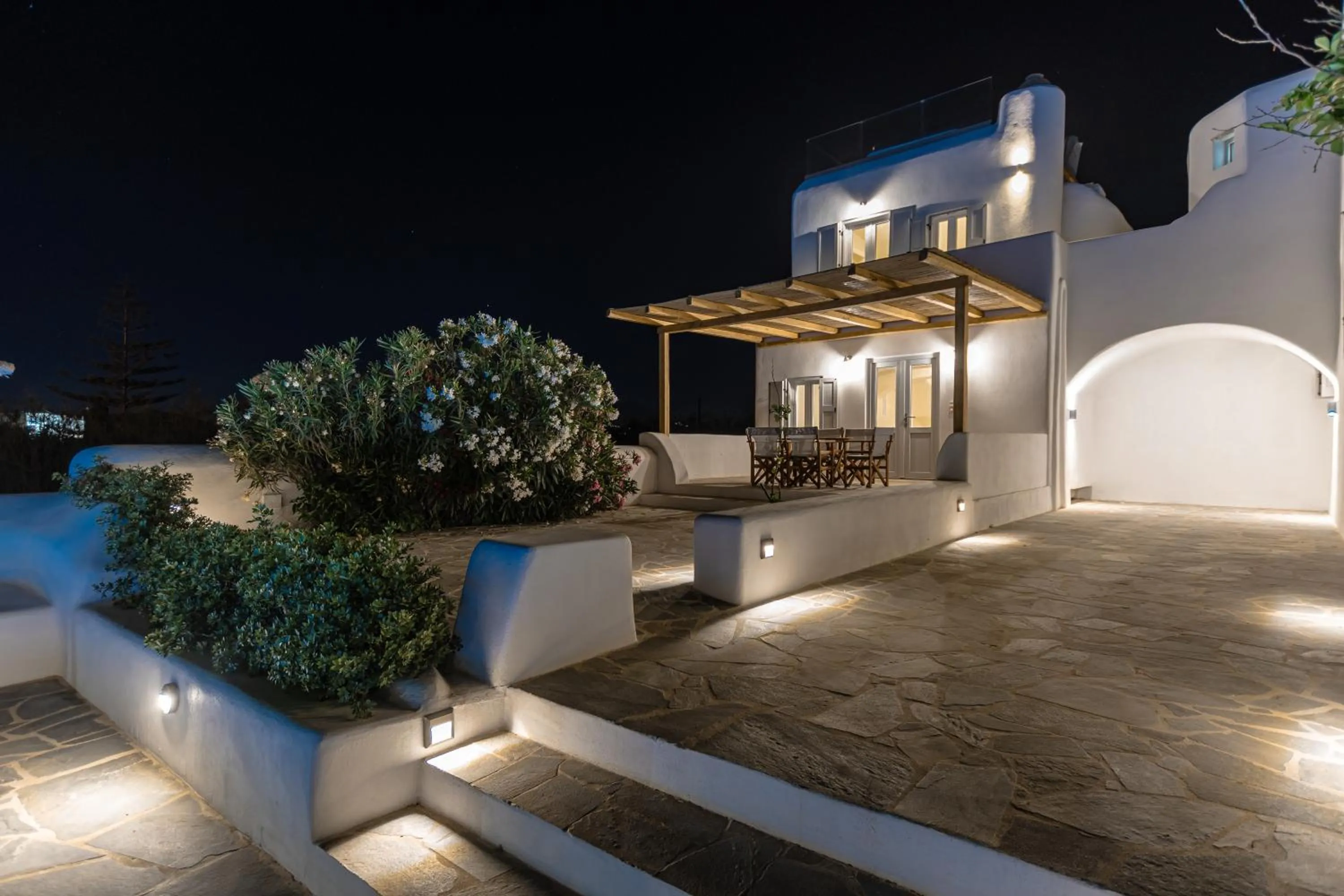 Patio in Naxian Queen Luxury Villas & Suites