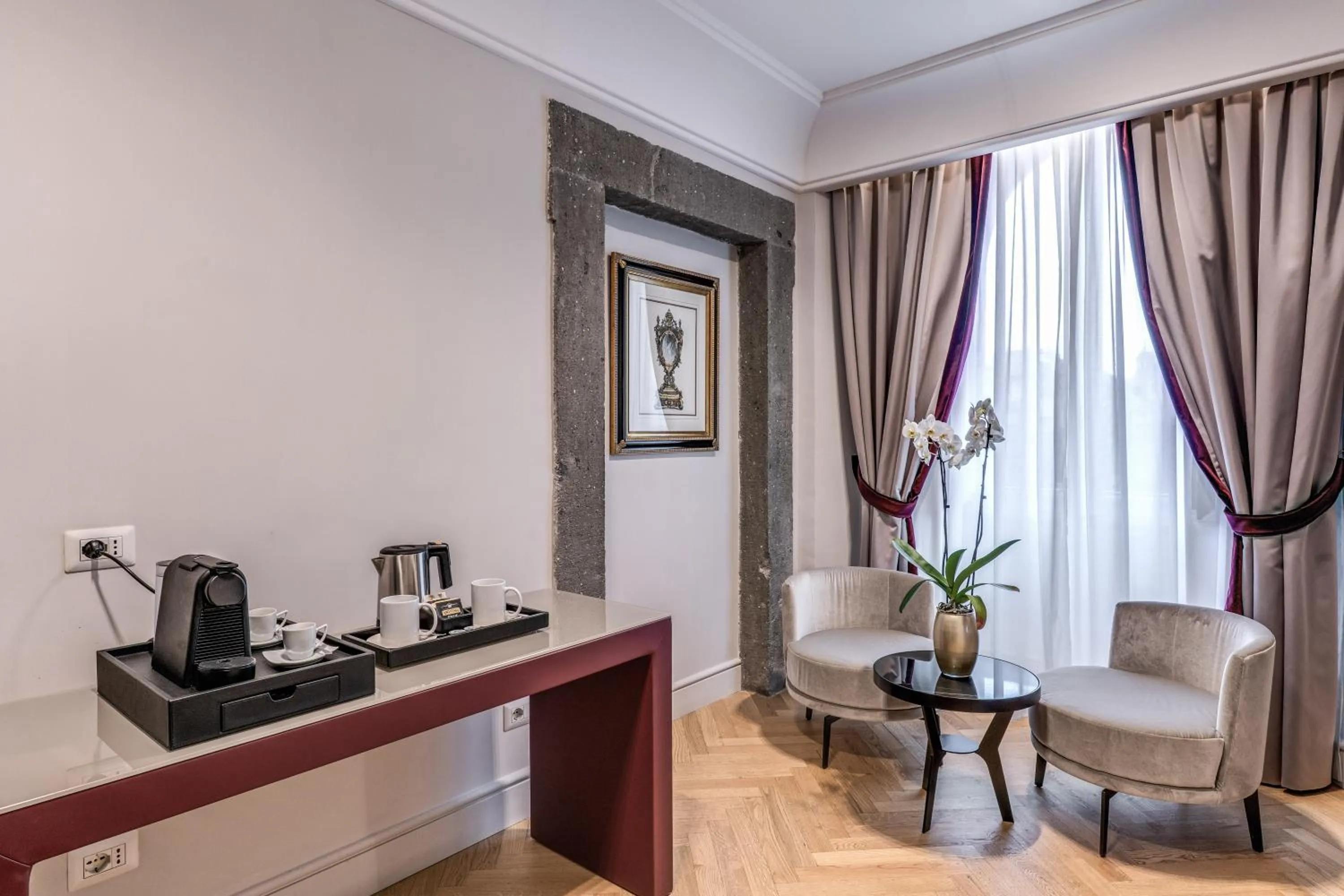 Seating area in Eitch Borromini Palazzo Pamphilj