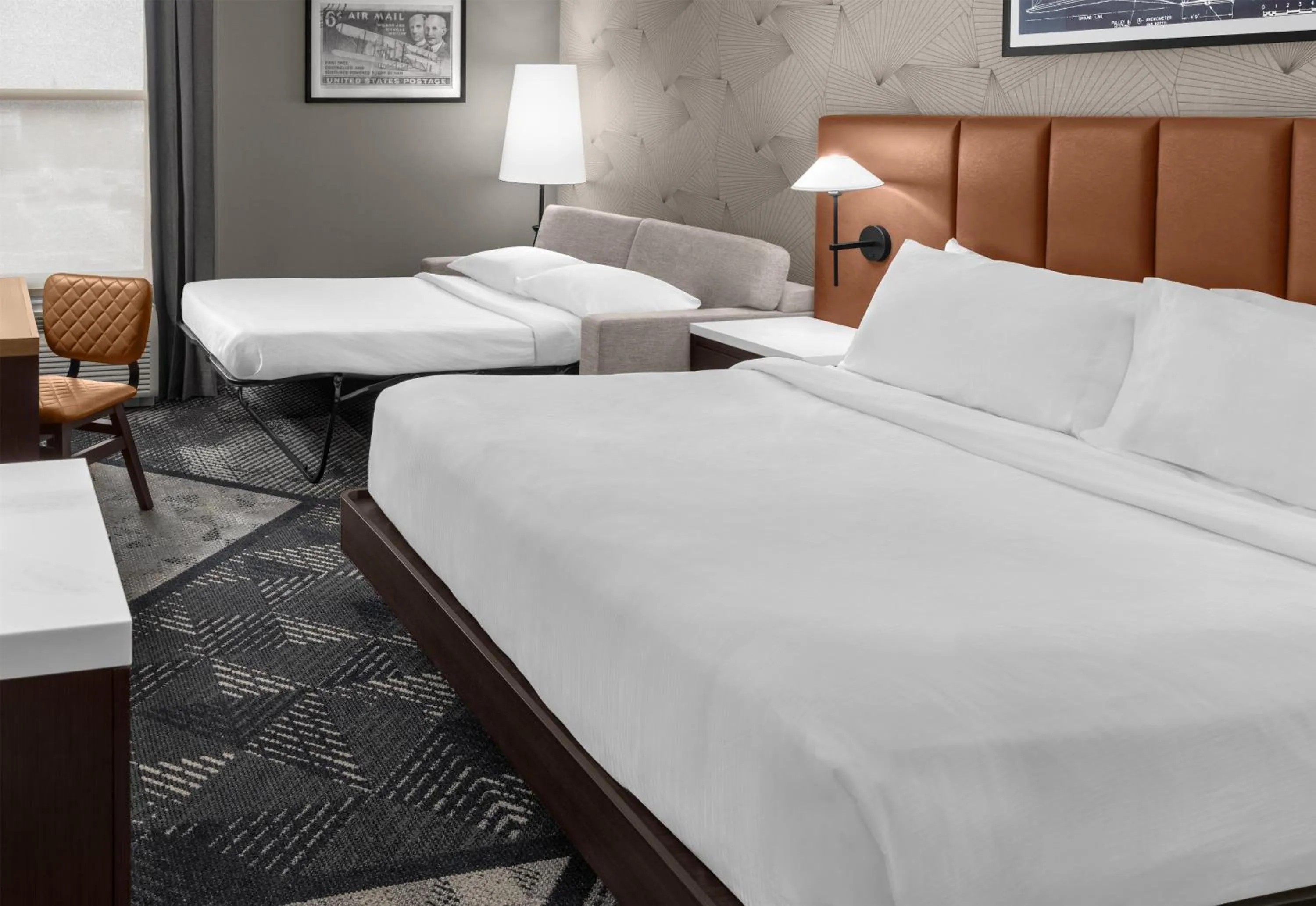 Bed in DoubleTree by Hilton Dayton Fairborn