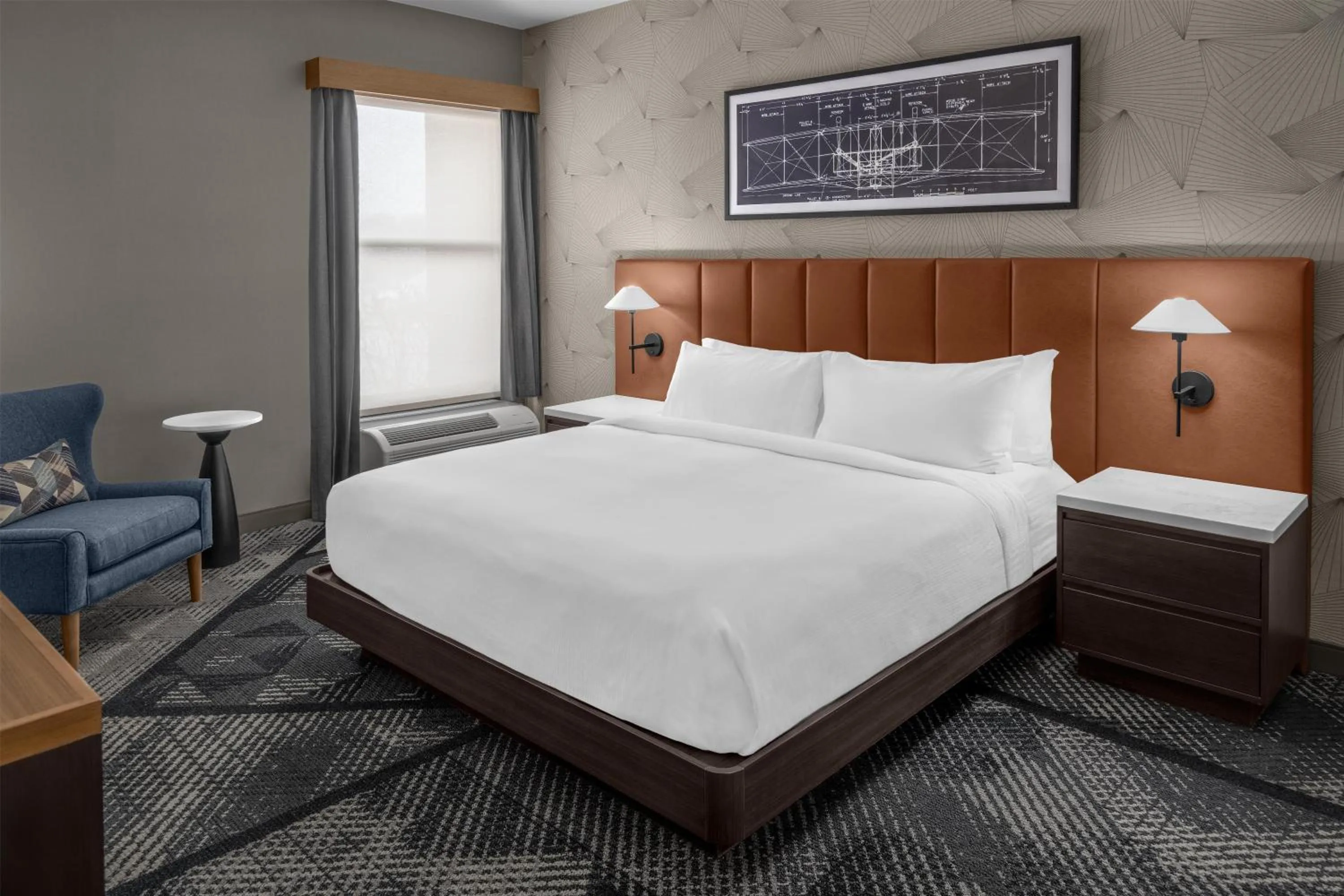 Bed in DoubleTree by Hilton Dayton Fairborn