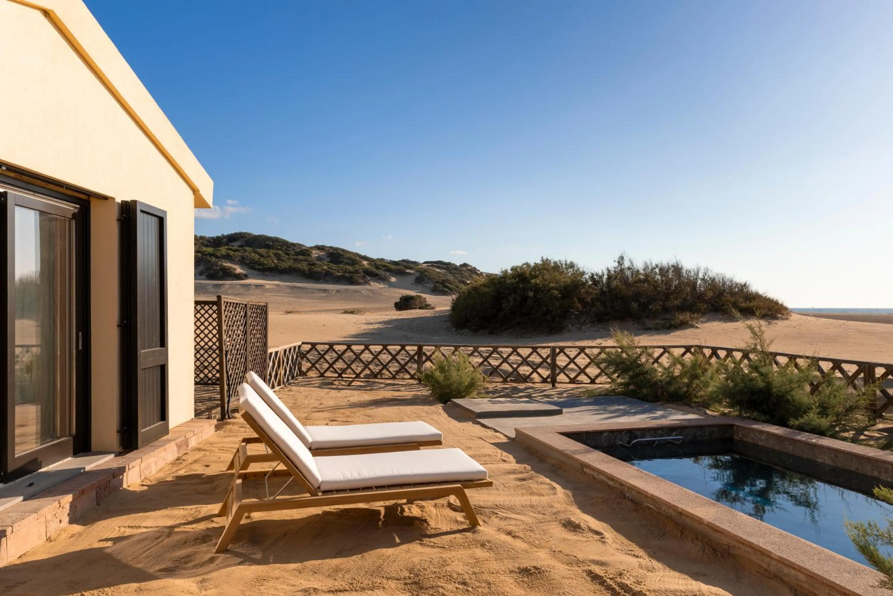 Patio in Hotel Le Dune Piscinas