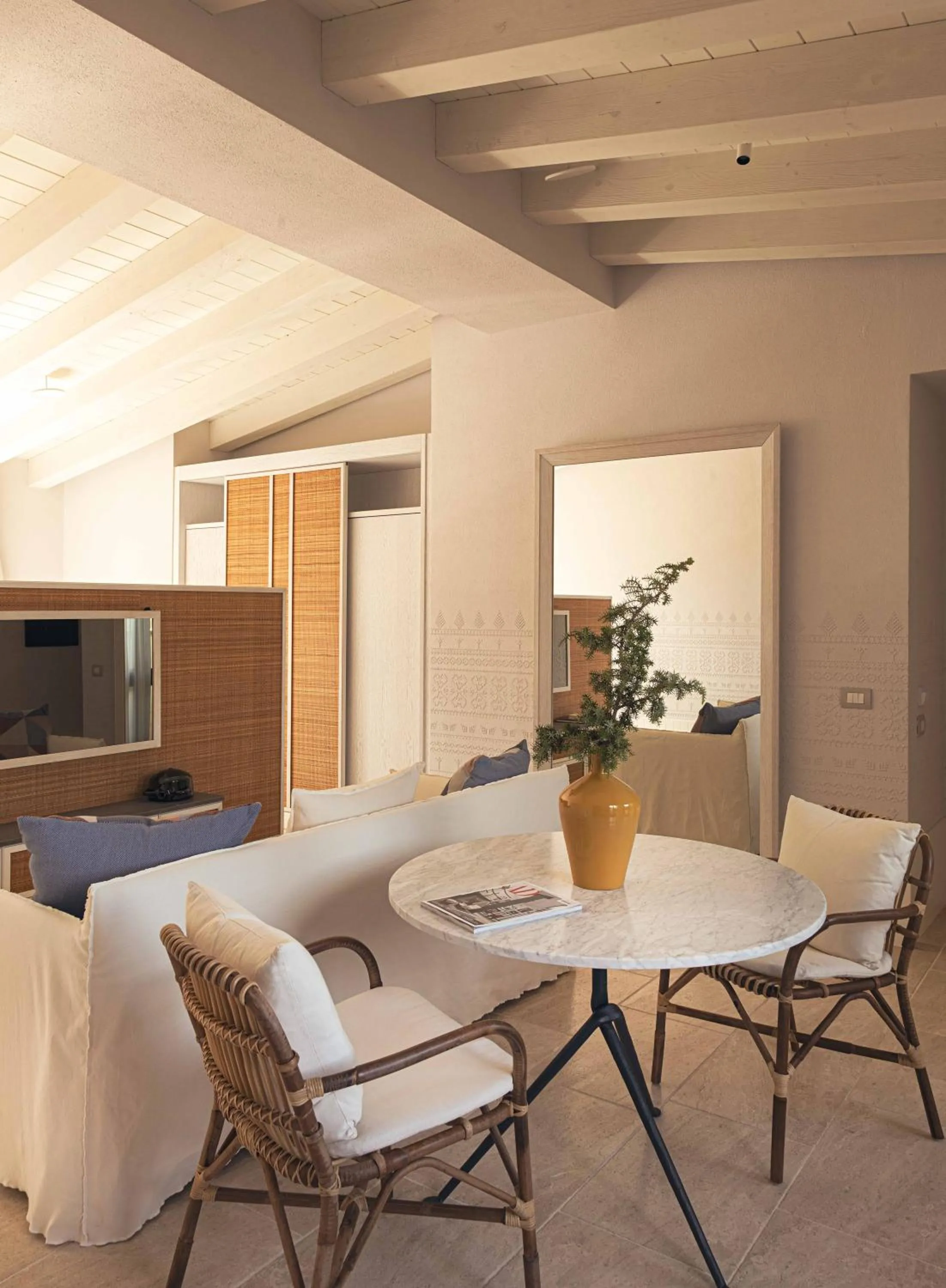 Living room in Hotel Le Dune Piscinas