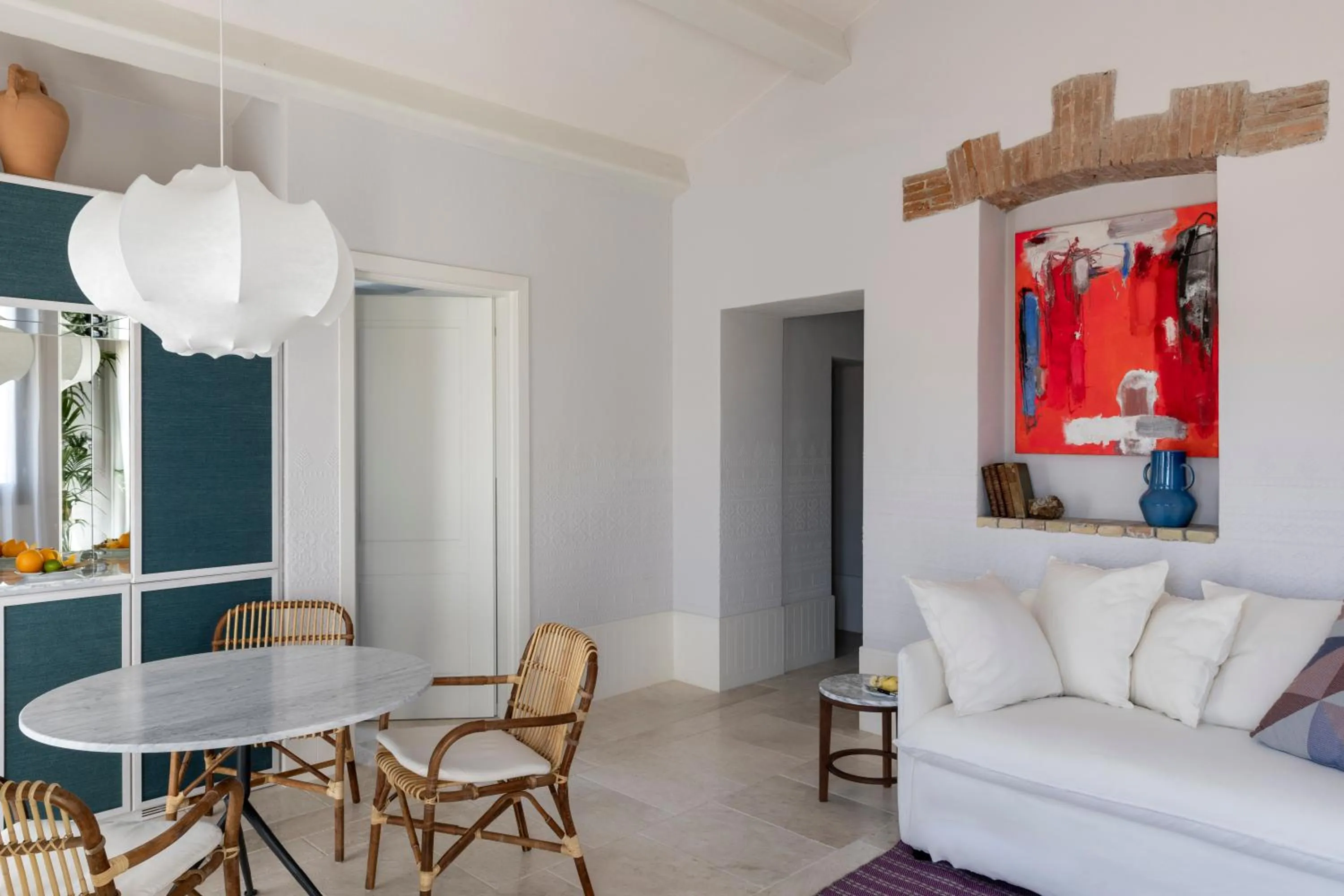 Living room in Hotel Le Dune Piscinas