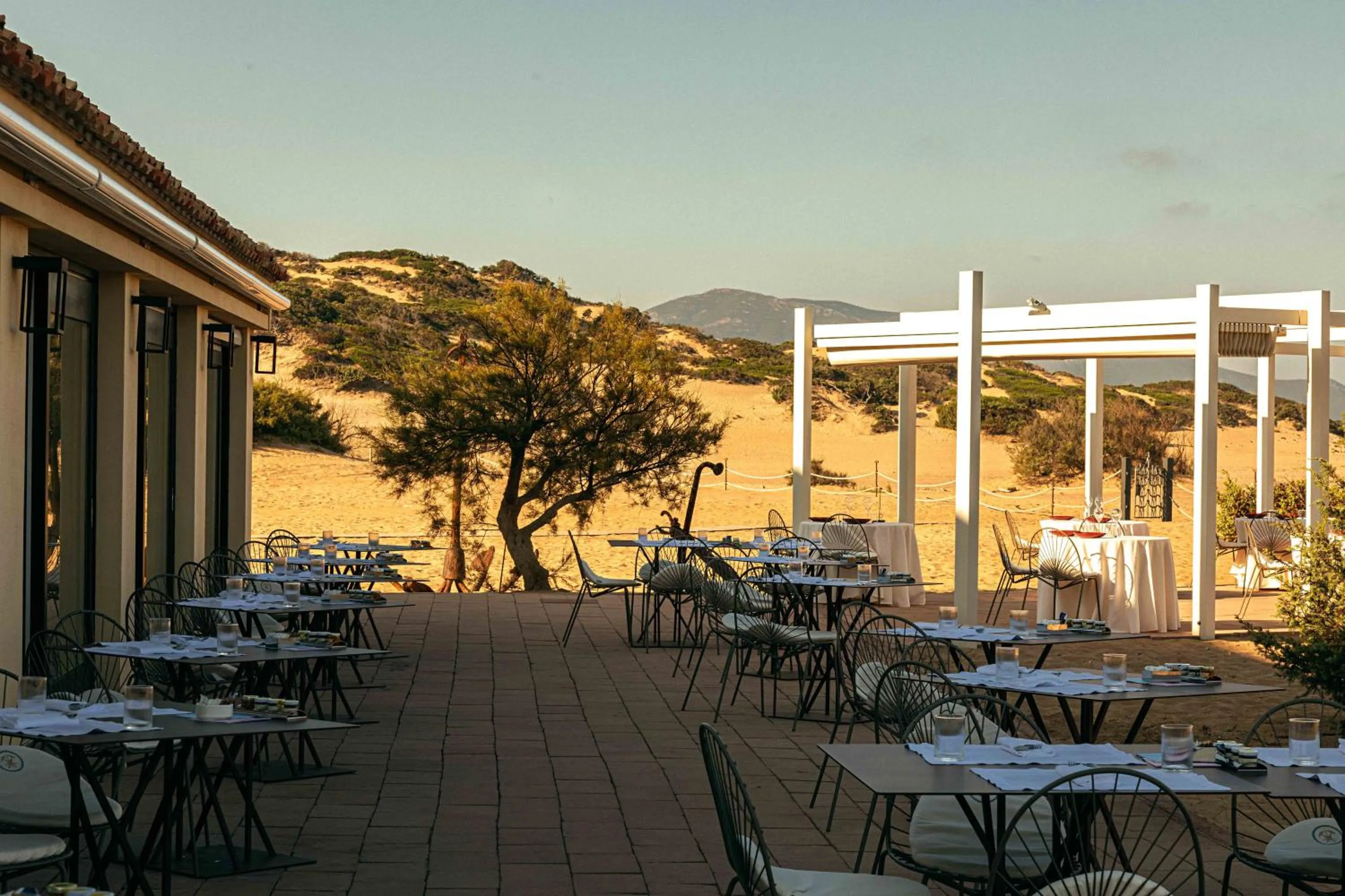 Patio in Hotel Le Dune Piscinas
