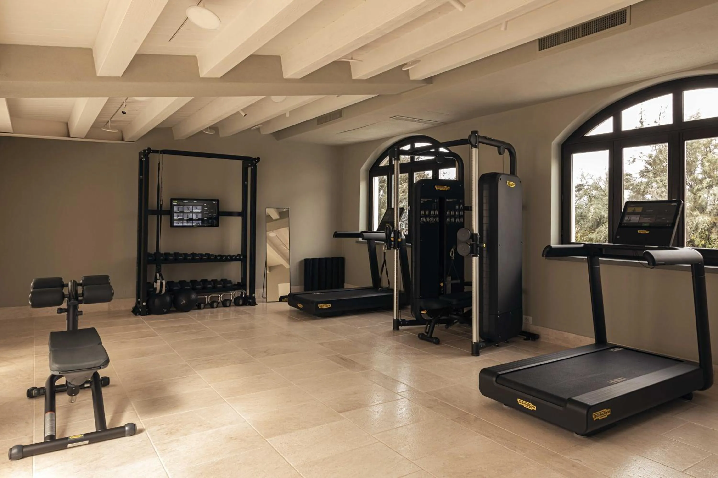 Fitness centre/facilities in Hotel Le Dune Piscinas