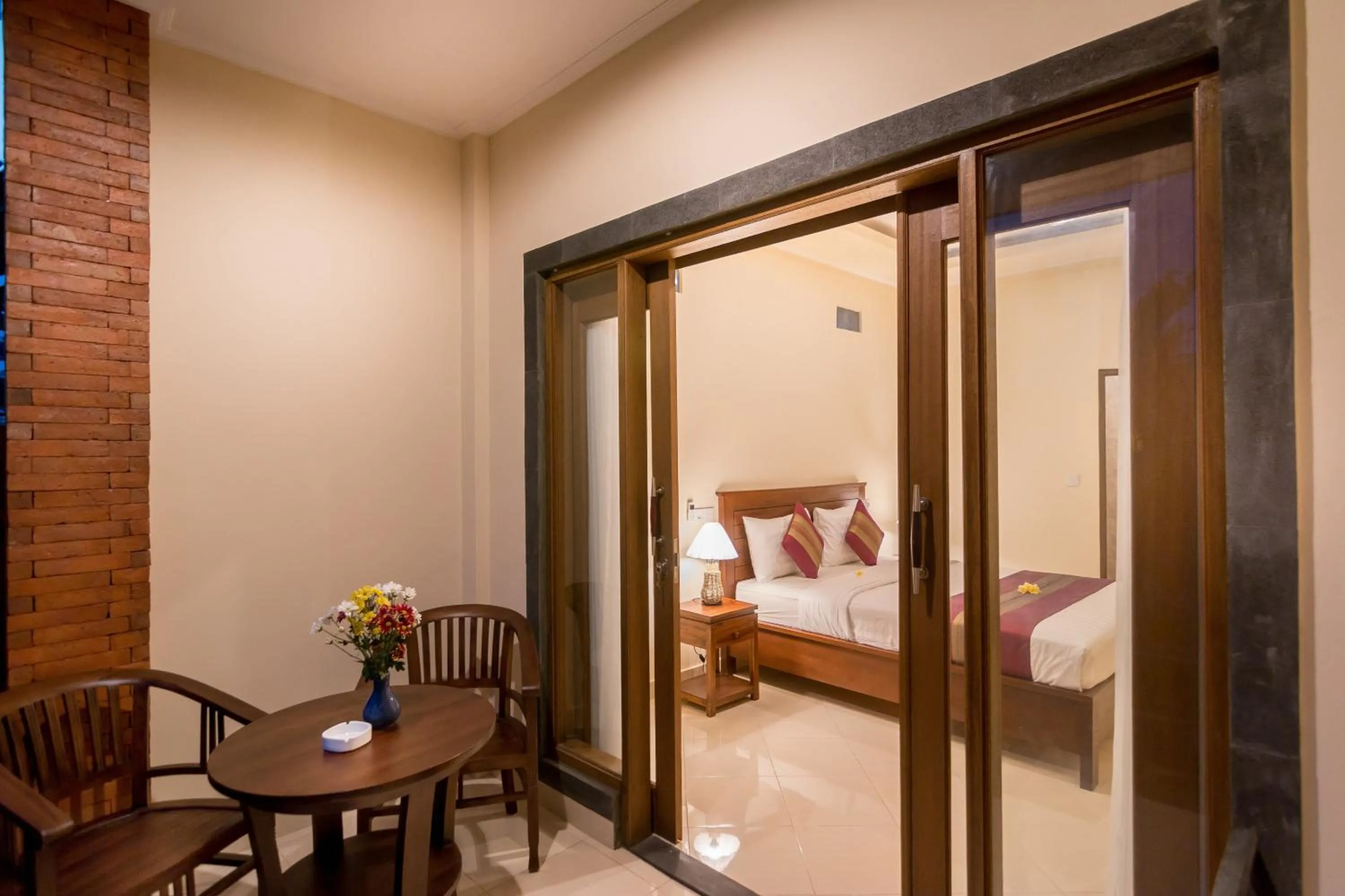 Decorative detail, Bed in Umah Dangin Guest House