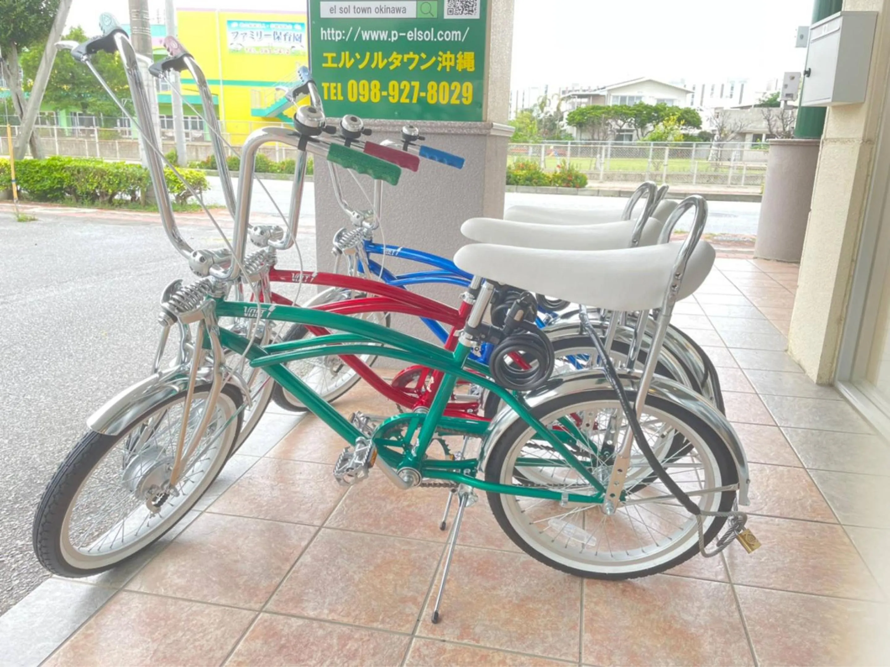 Cycling in El Sol Town Okinawa