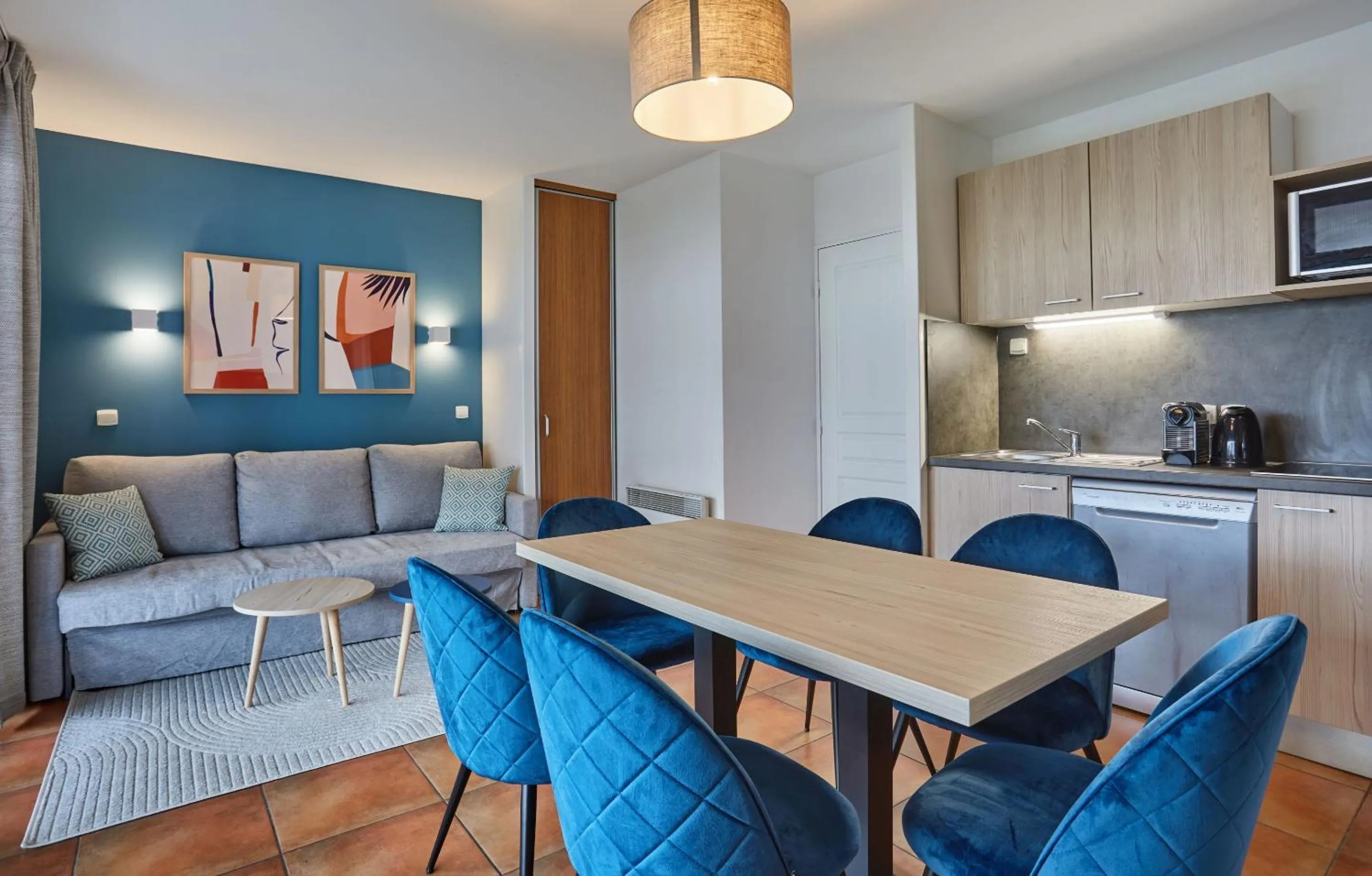 Seating area in Résidence Odalys Domaine Iratzia