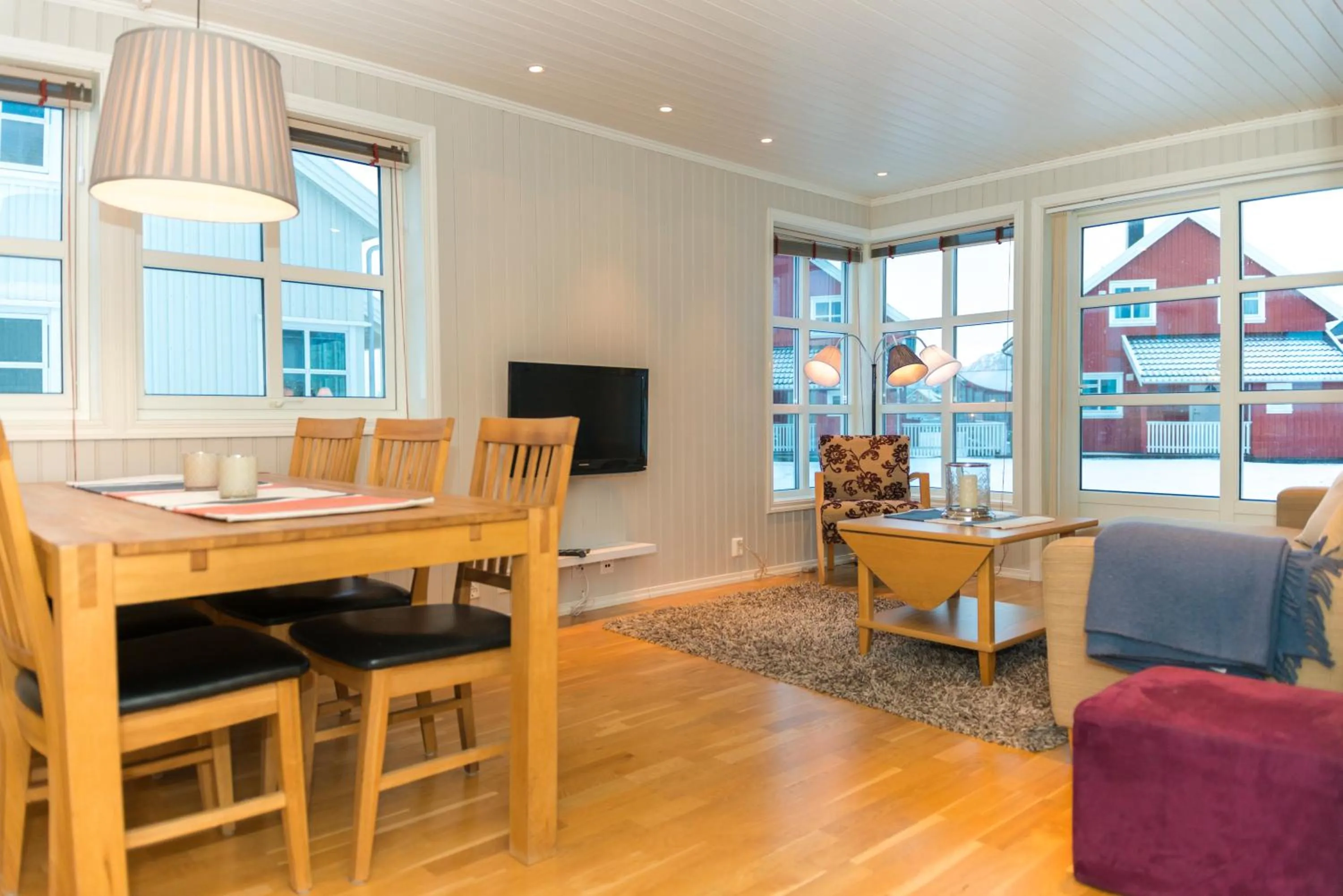 Living room in Rorbuene Svolvær Havn