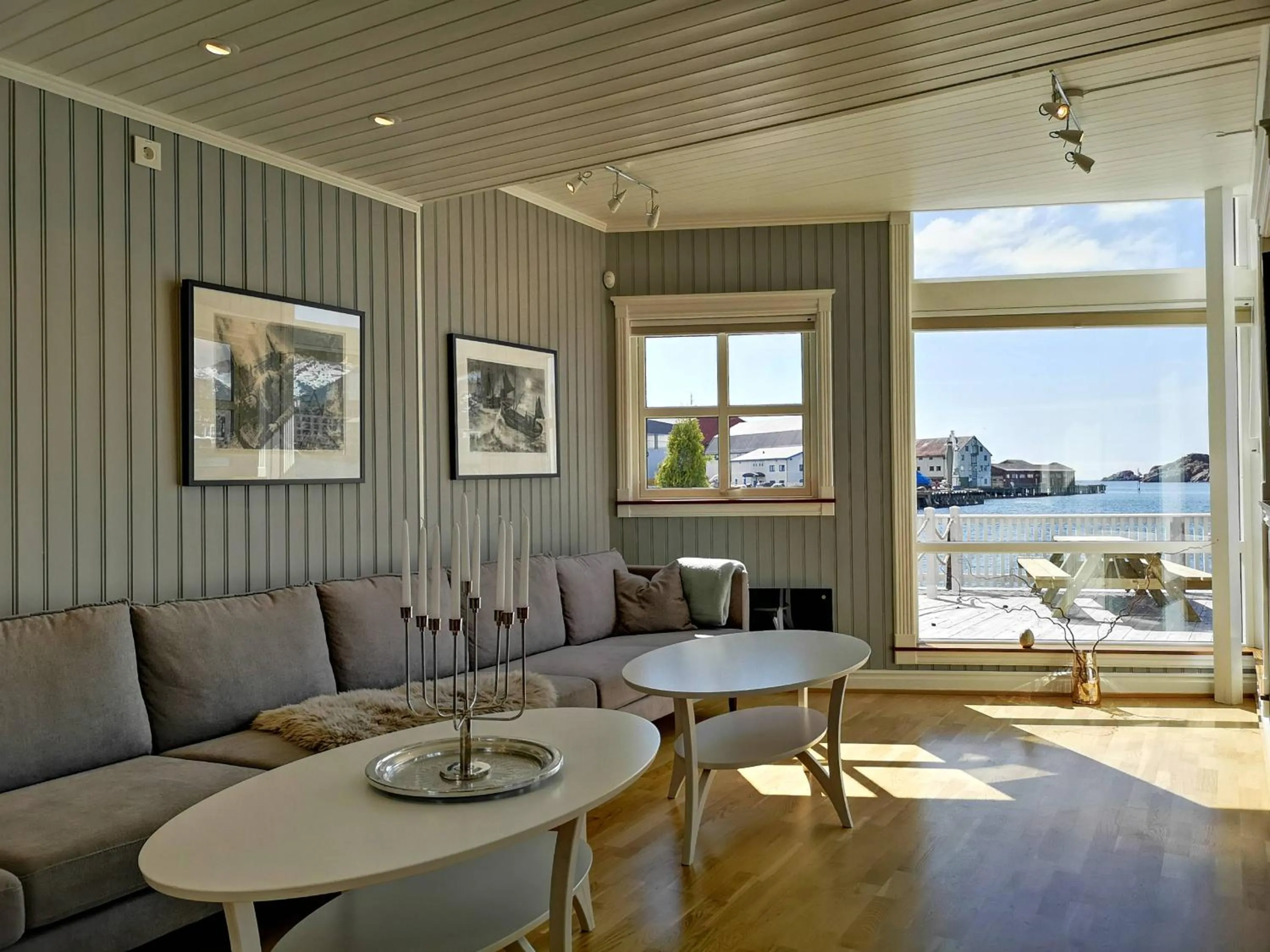 Living room in Rorbuanlegget Svolv¿Havn