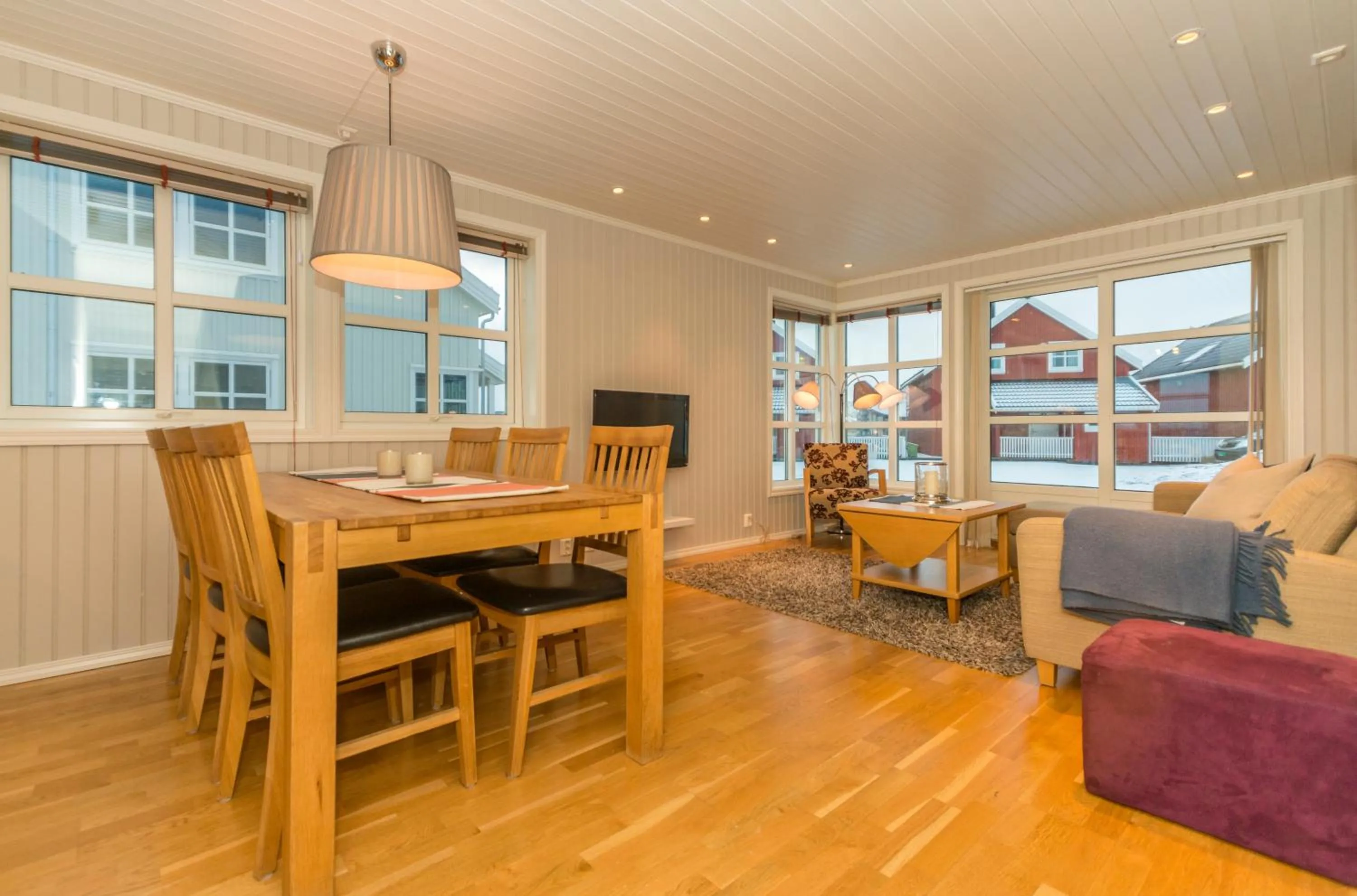 Living room in Rorbuene Svolvær Havn