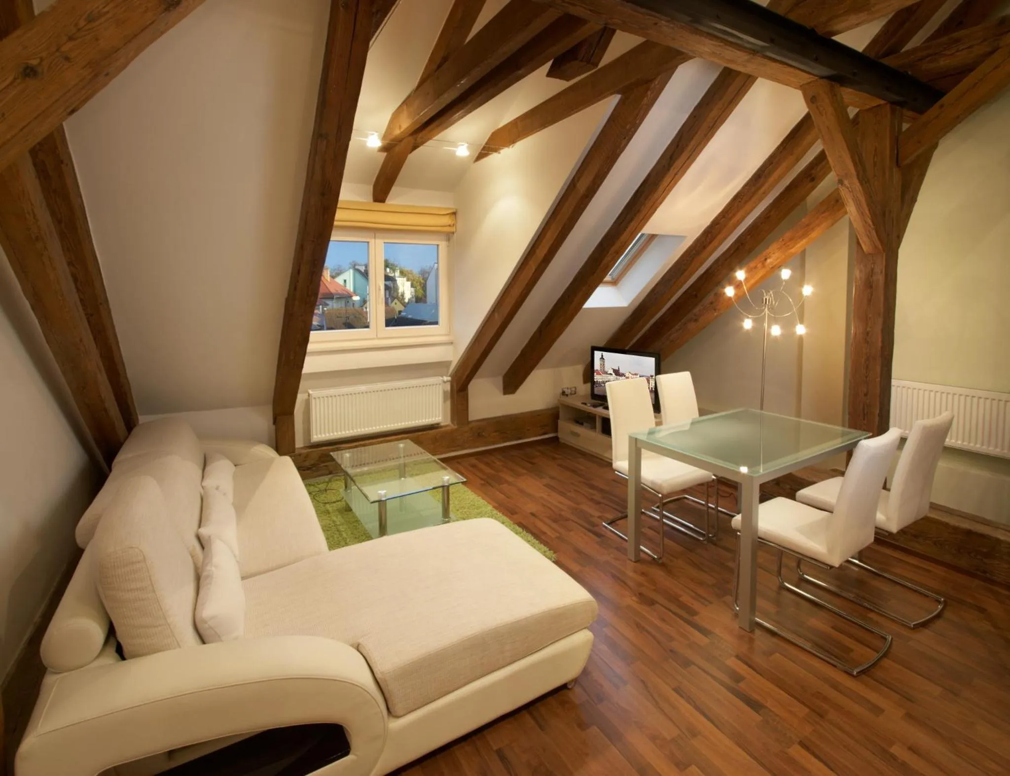 Living room, Bed in Residence U Černé Věže České Budějovice