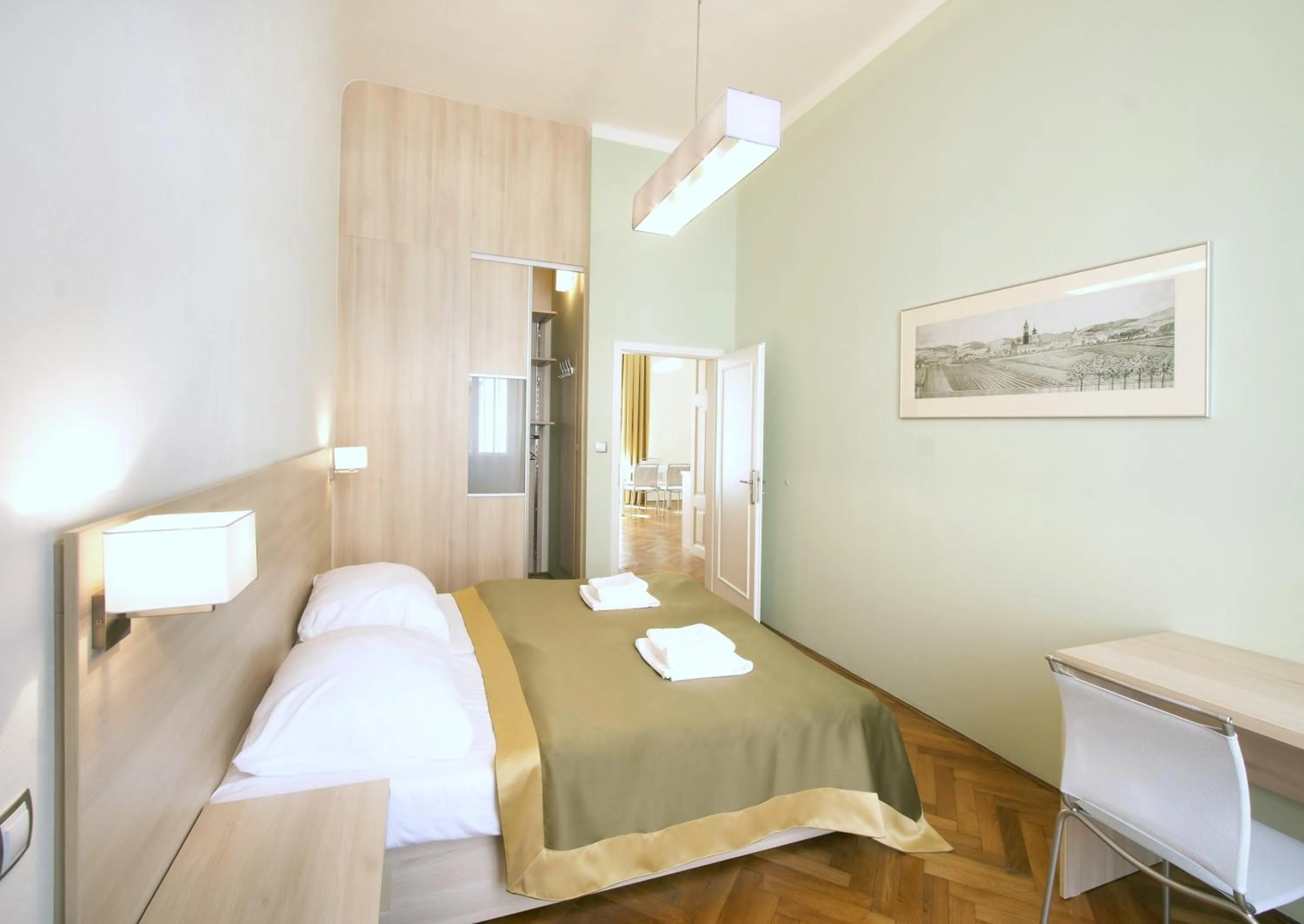 Bedroom, Bed in Residence U Černé Věže České Budějovice