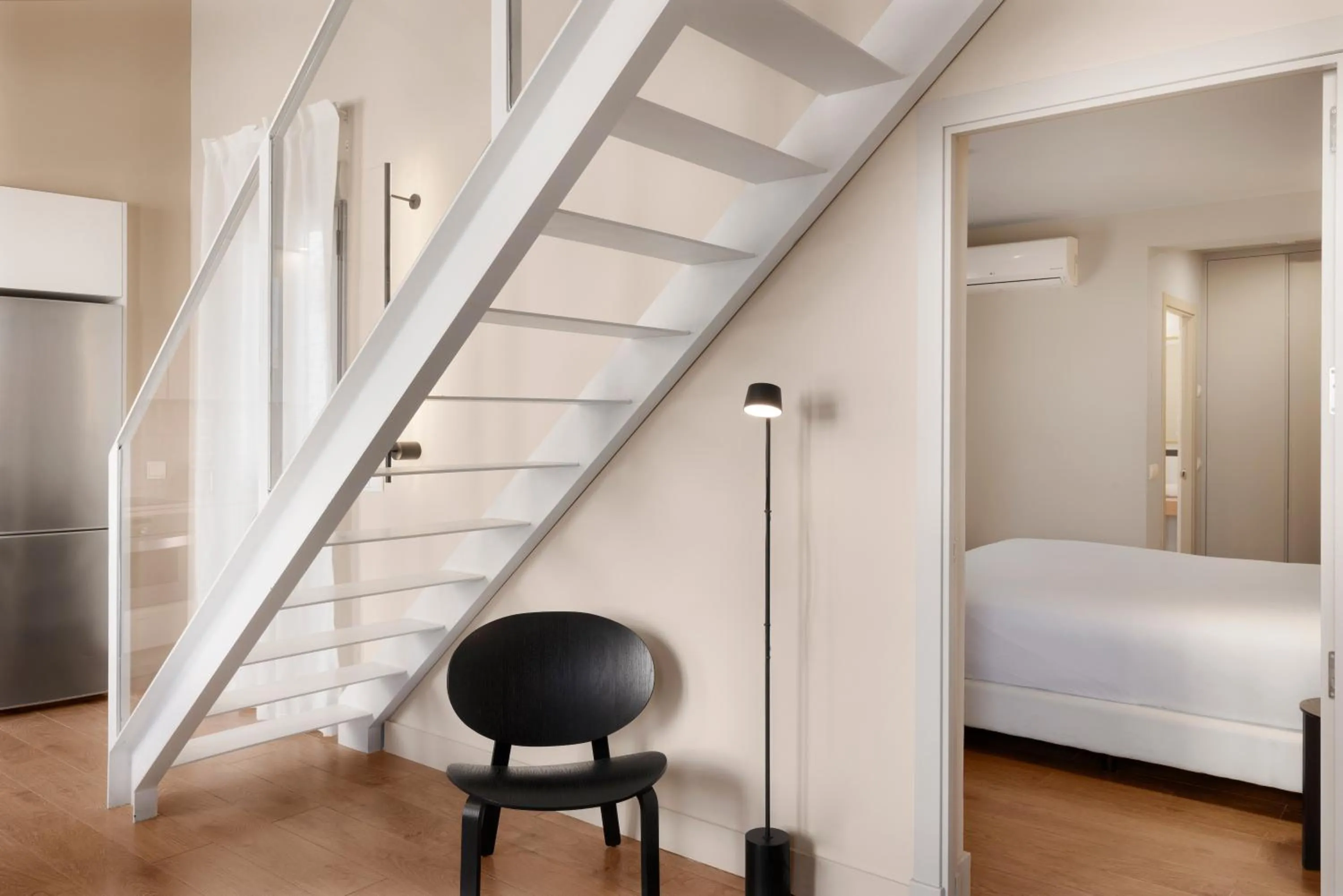 Bed in B&B HOTEL Apartamentos Madrid Centro Fuencarral 46