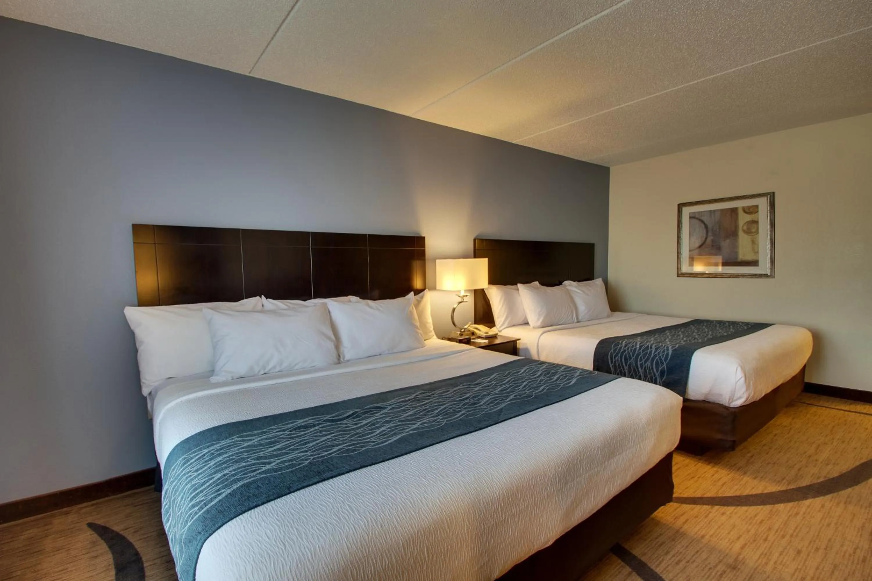 Bed in Greenfield Inn & Suites Owensboro, KY Airport