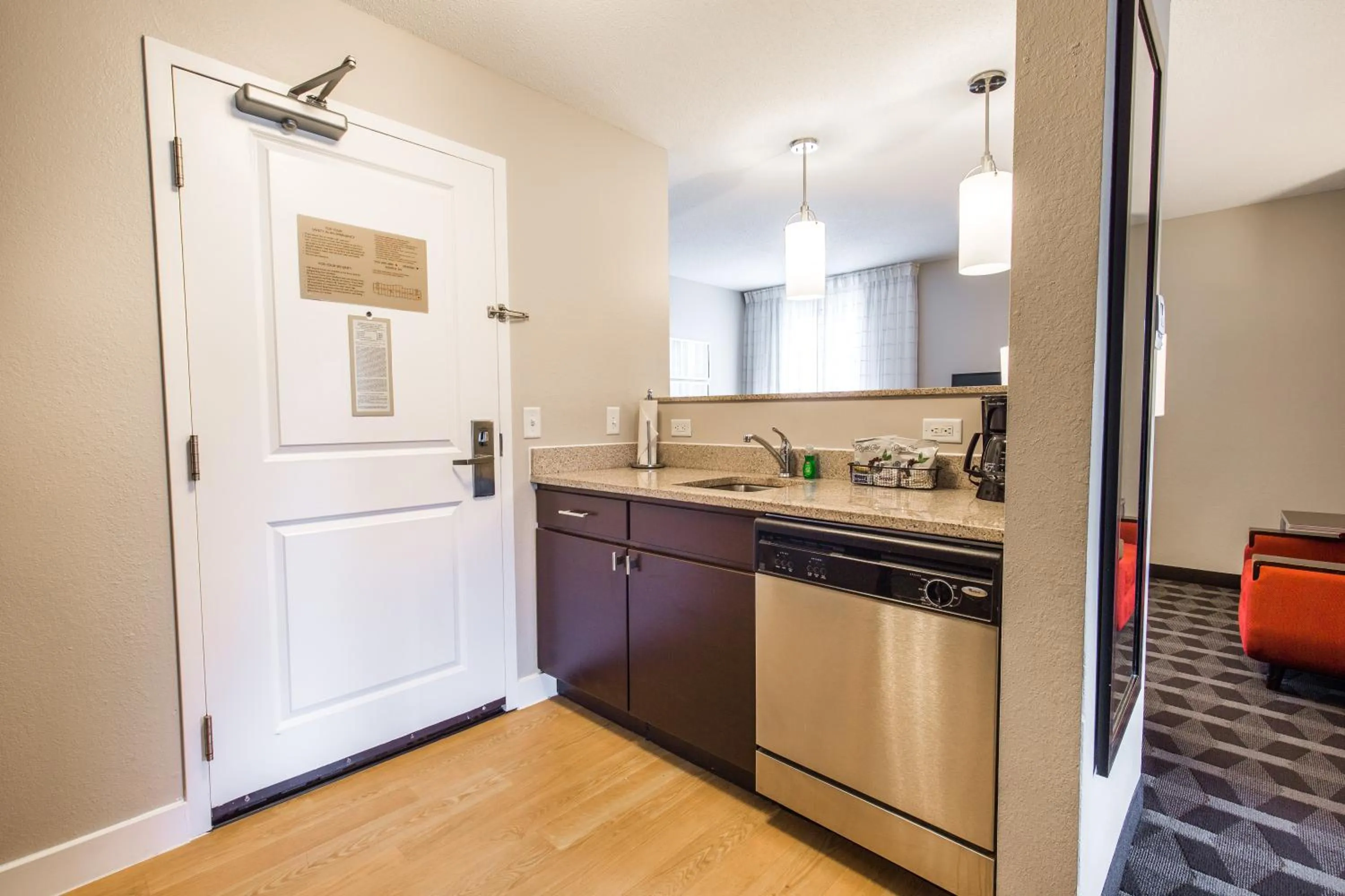kitchen in TownePlace Suites by Marriott Gilford