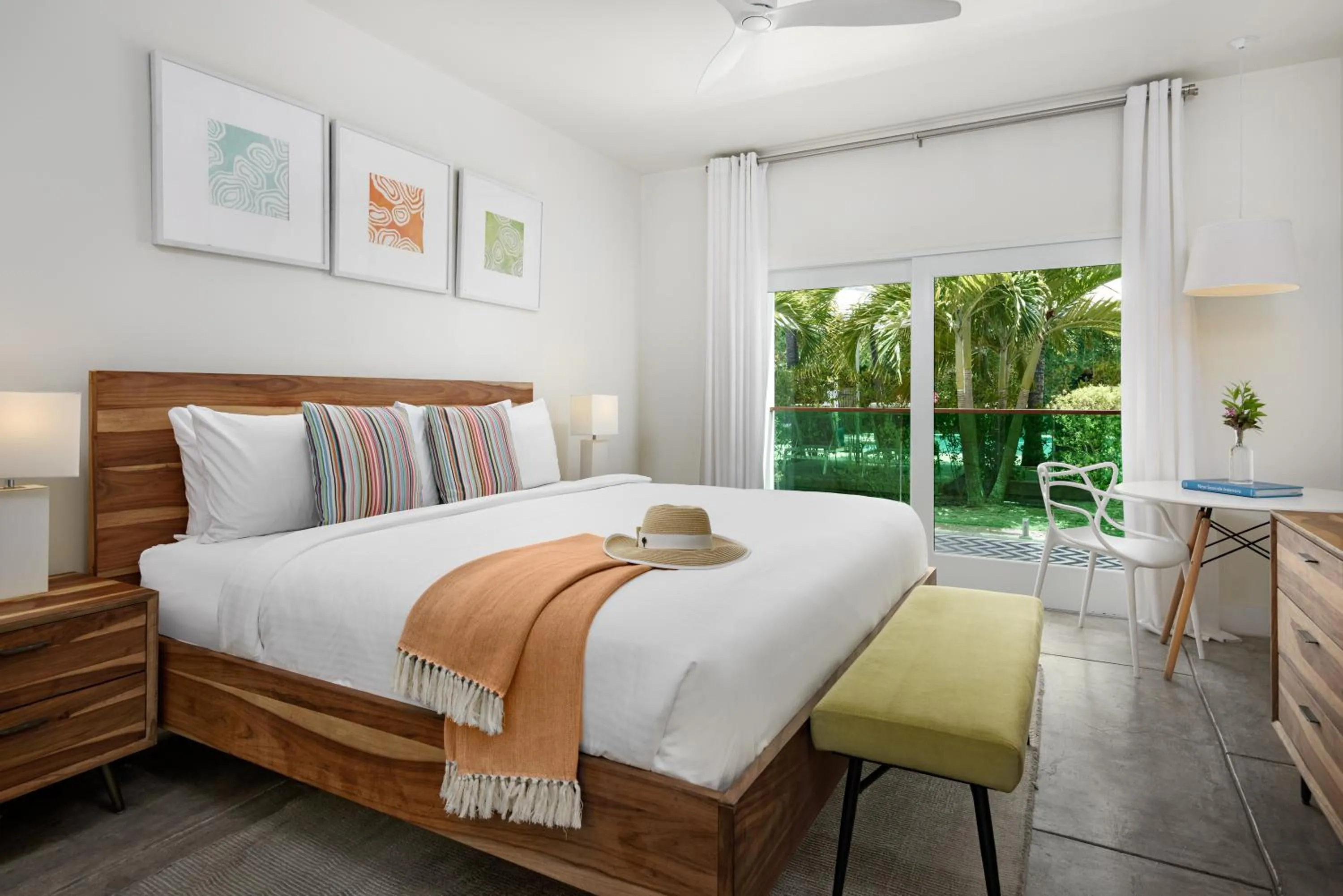 Bed in The Oasis at Grace Bay